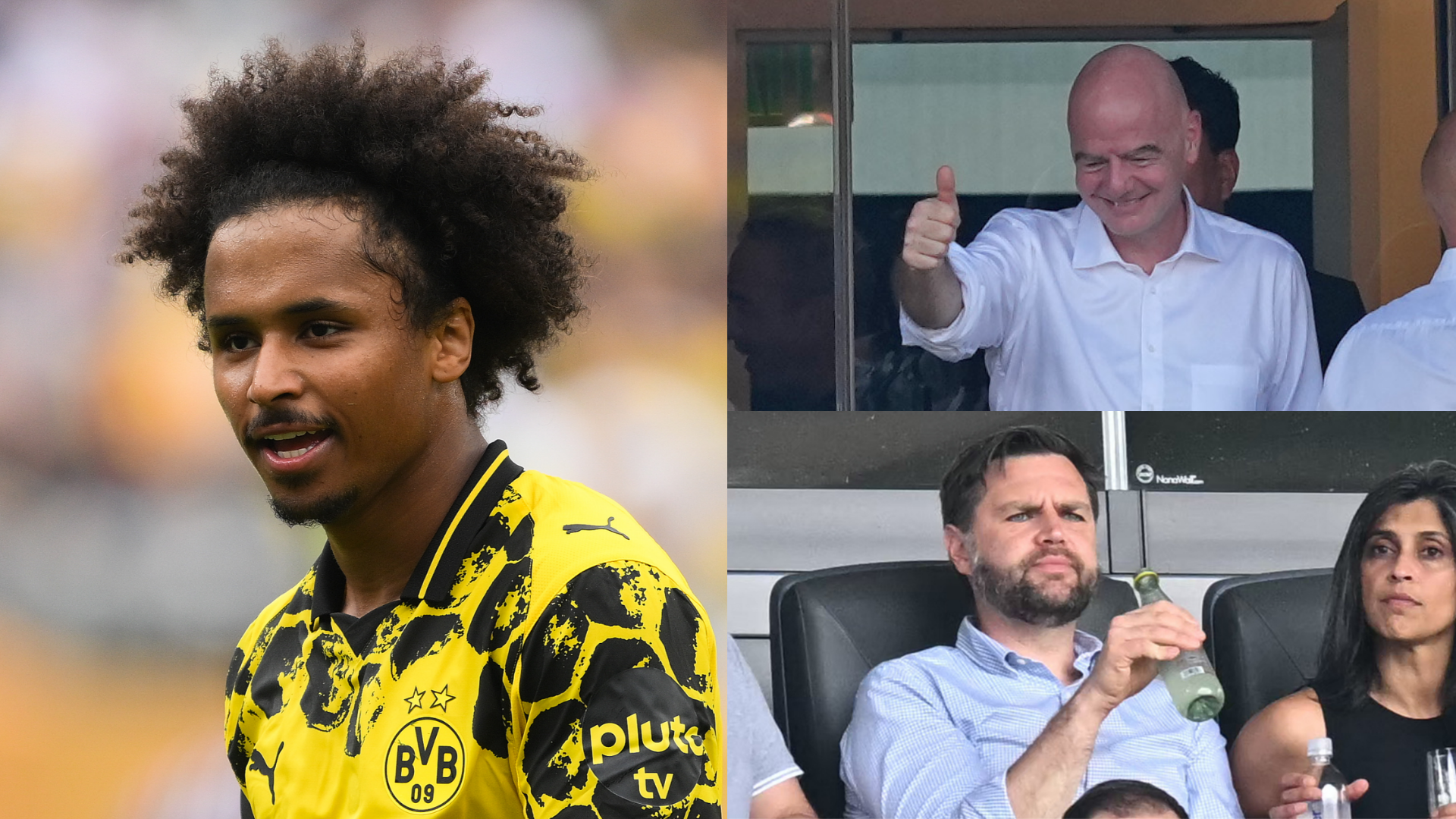 Karim Adeyemi not impressed by Gianni Infantino and JD Vance visit as Borussia Dortmund star admits he 'doesn't know' who FIFA president and US vice-president are | Goal.com UK