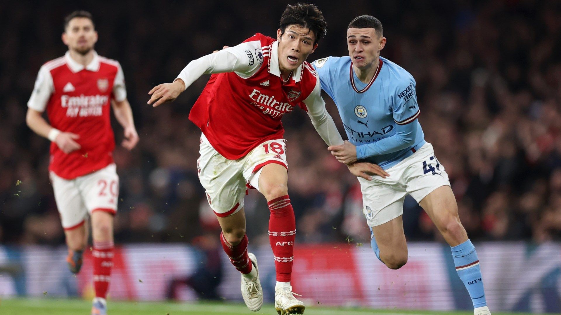 Tomiyasu vs Man City - Getty