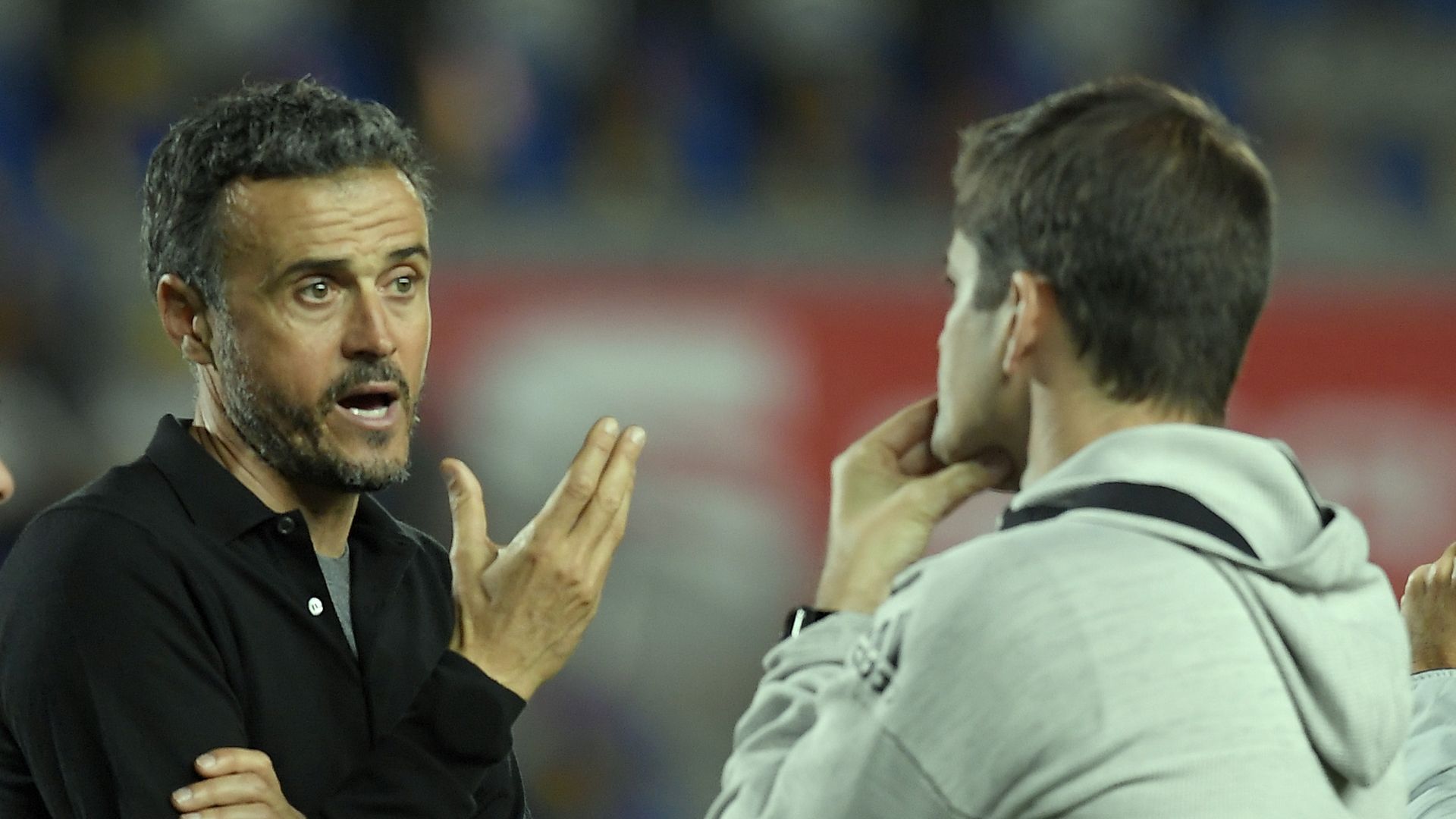 Luis Enrique y Robert Moreno, España