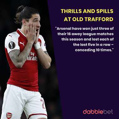 Man United Arsenal graphic