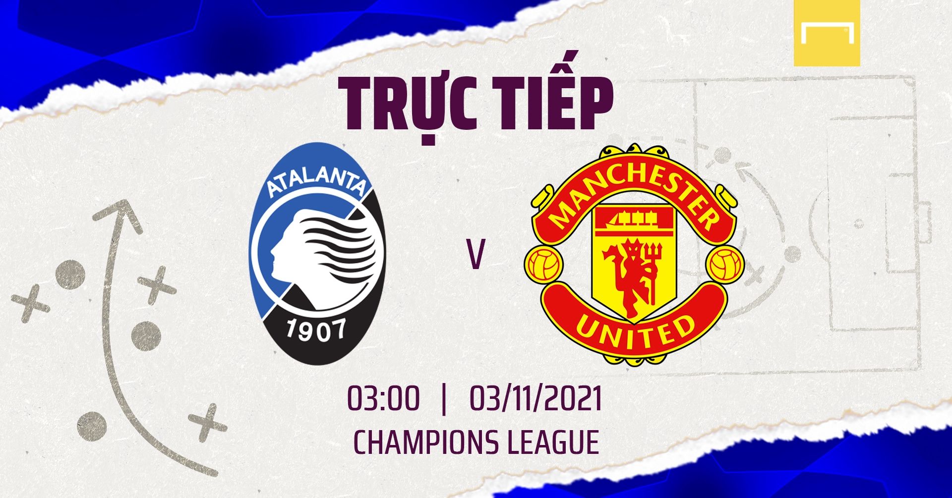 Live Atalanta vs Manchester United Champions League League GFX
