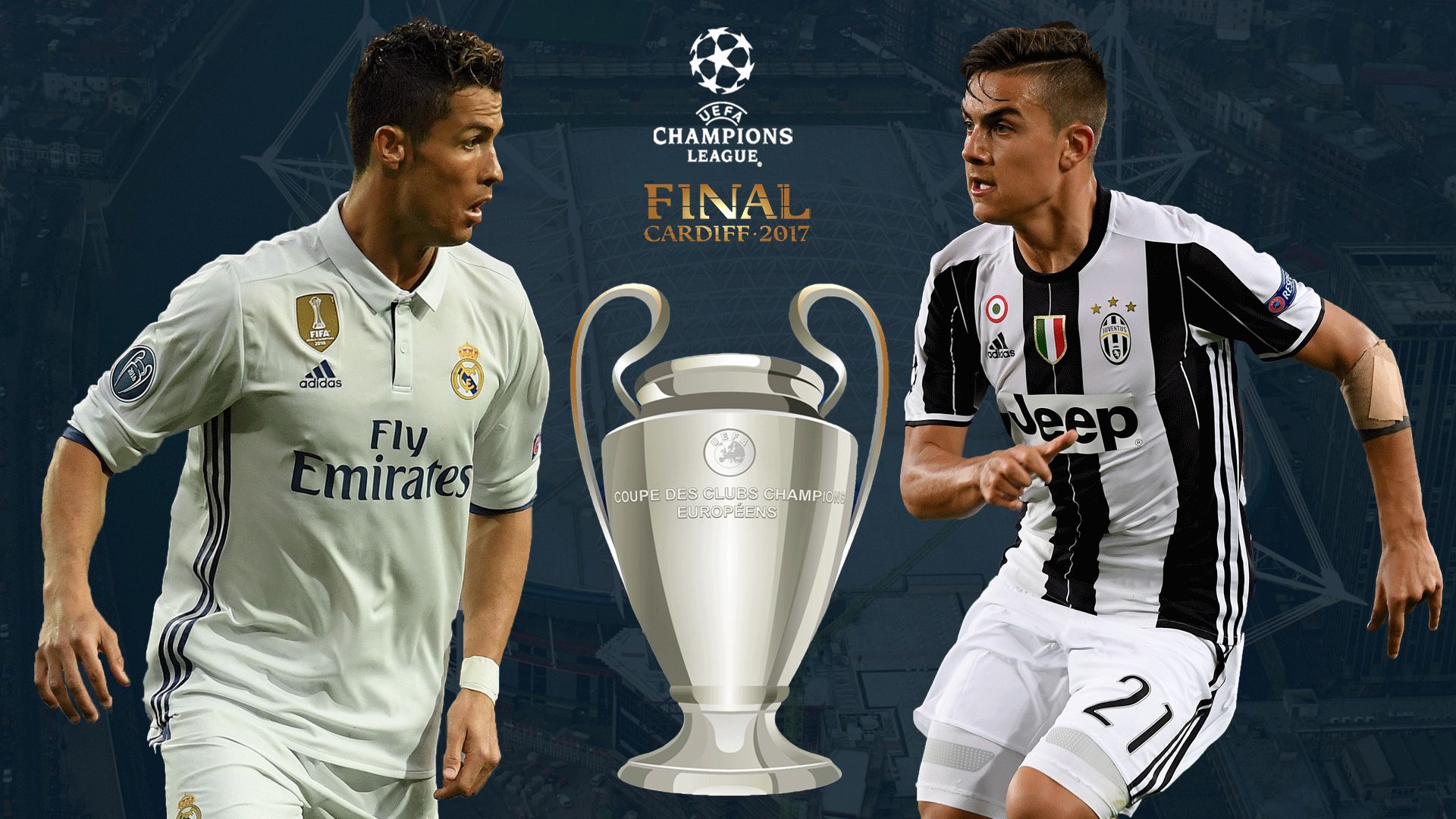 UCL Final GFX Real Madrid Cristiano Ronaldo Juventus Paulo Dybala