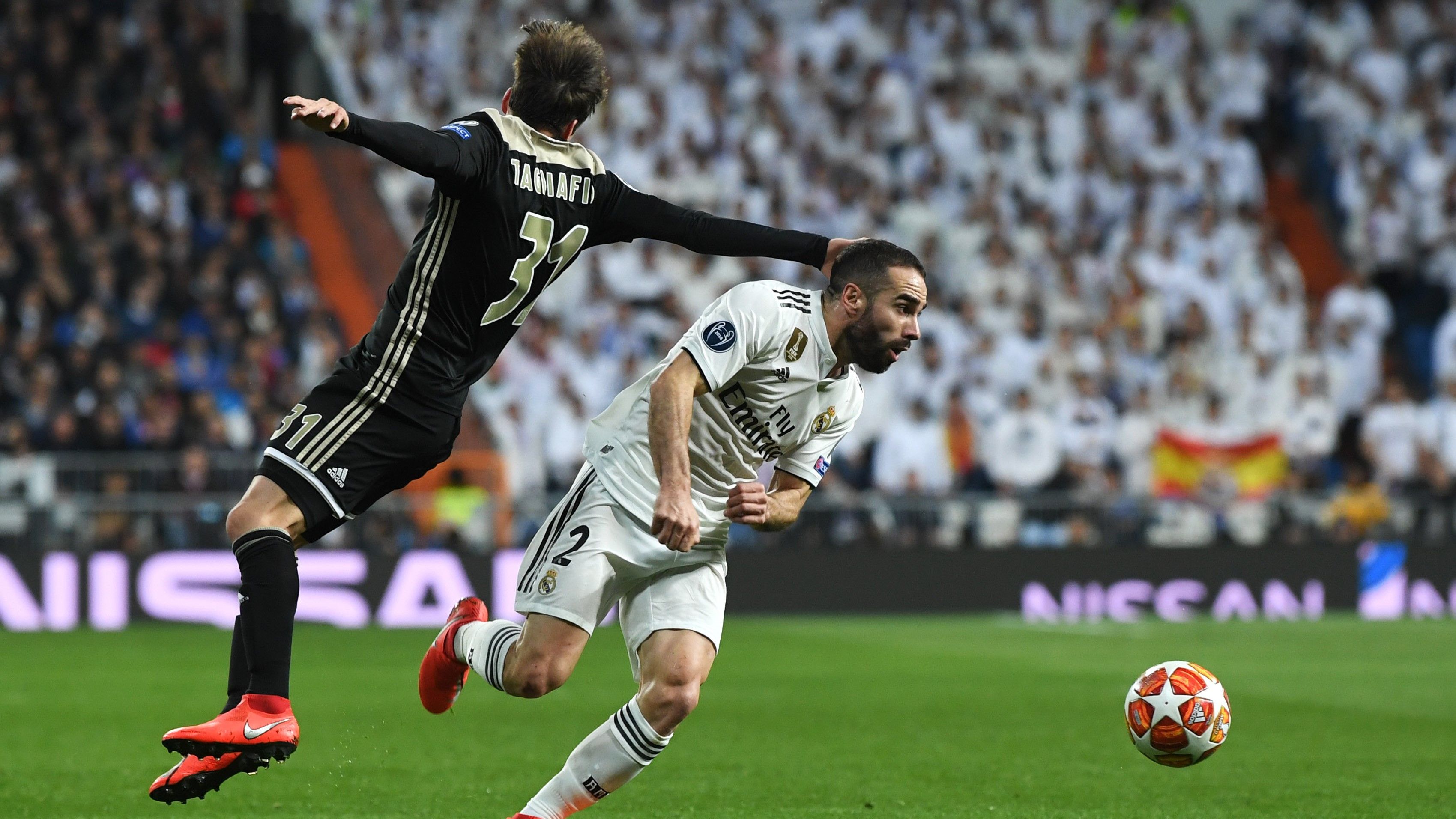 Dani Carvajal Nicolas Tagliafico Real Madrid Ajax UCL 05032019
