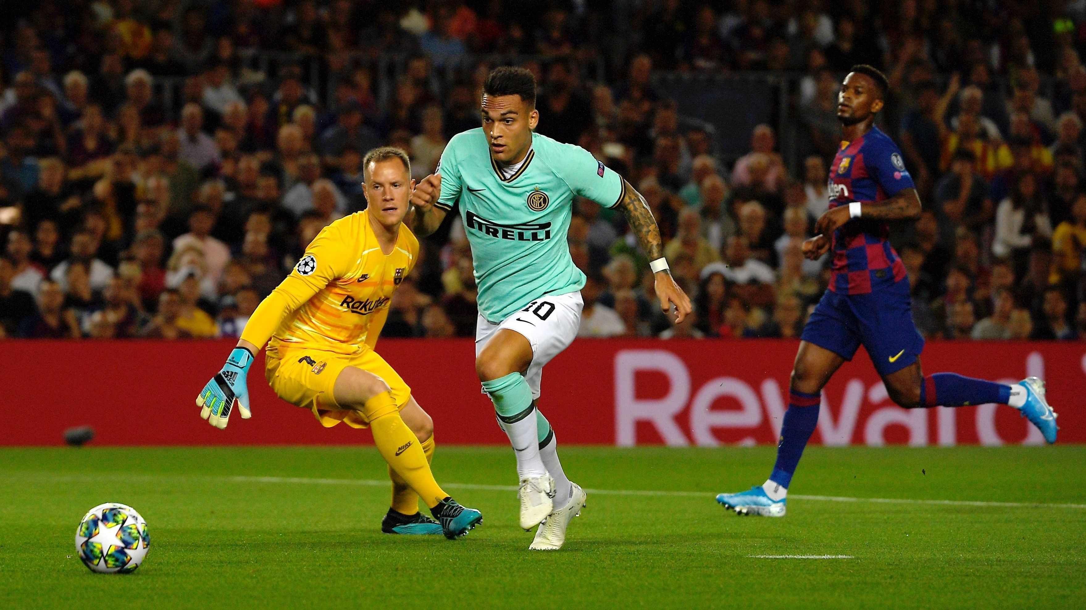 Lautaro Martinez Marc-Andre Ter Stegen Barcelona Inter UCL 02102019