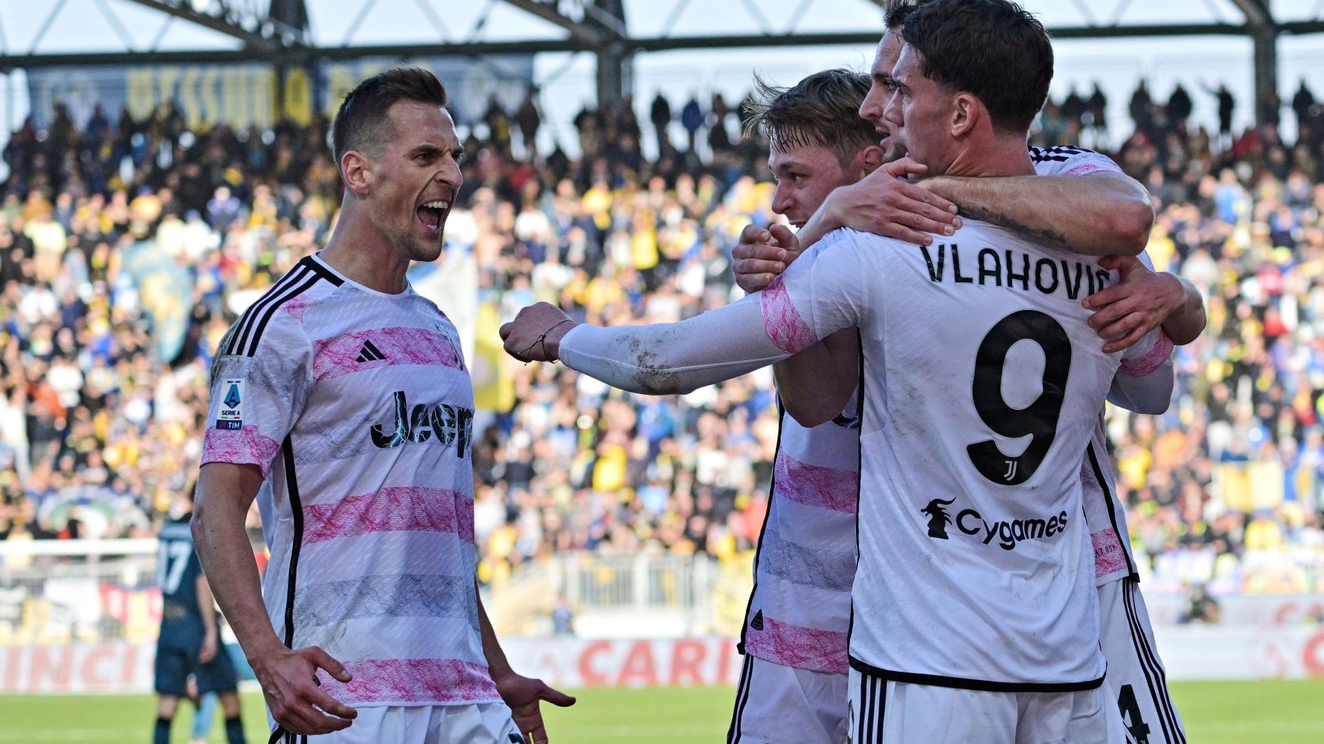 Juventus celebrating