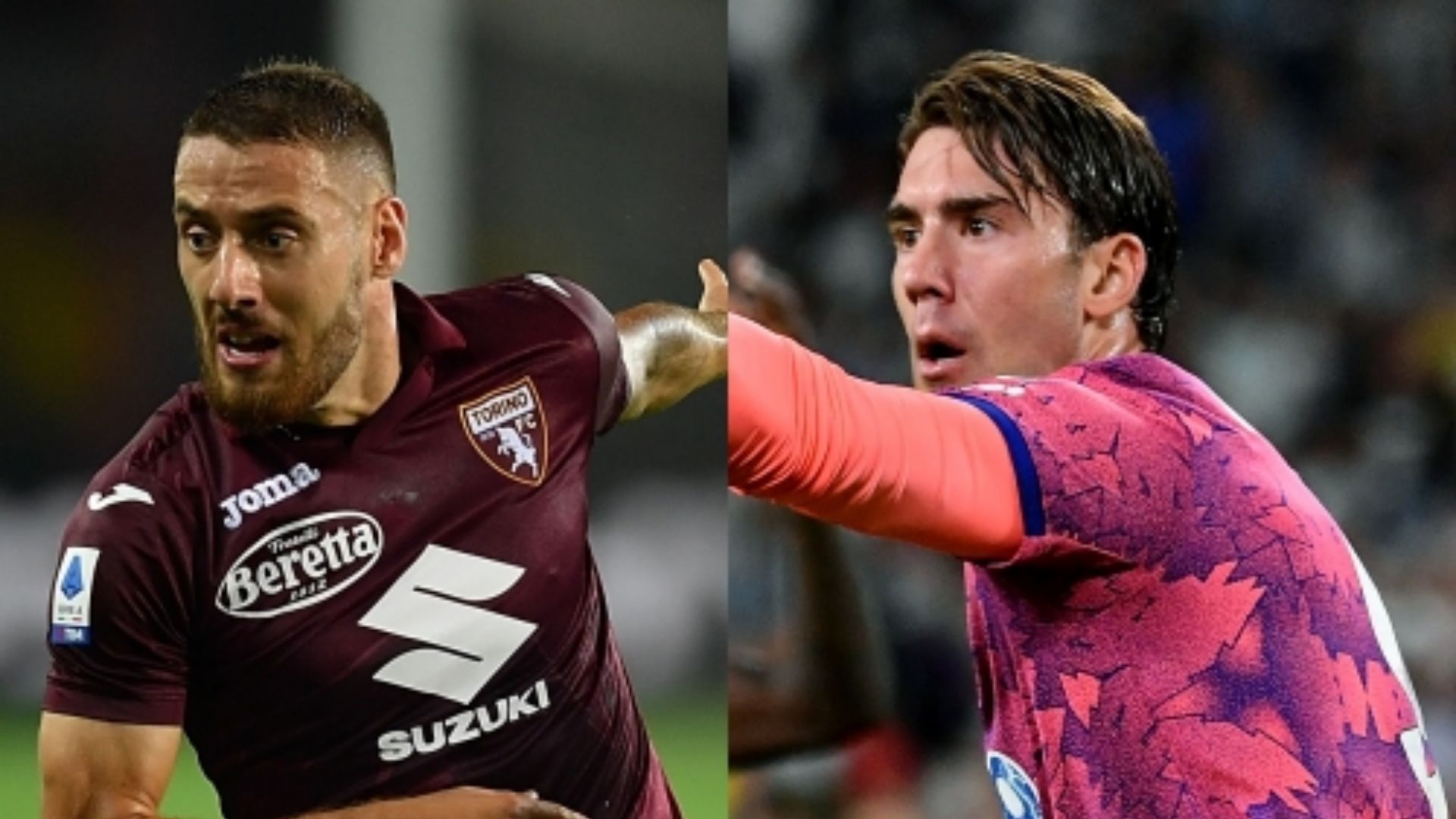 Nikola Vlasic Torino Dusan Vlahovic Juventus