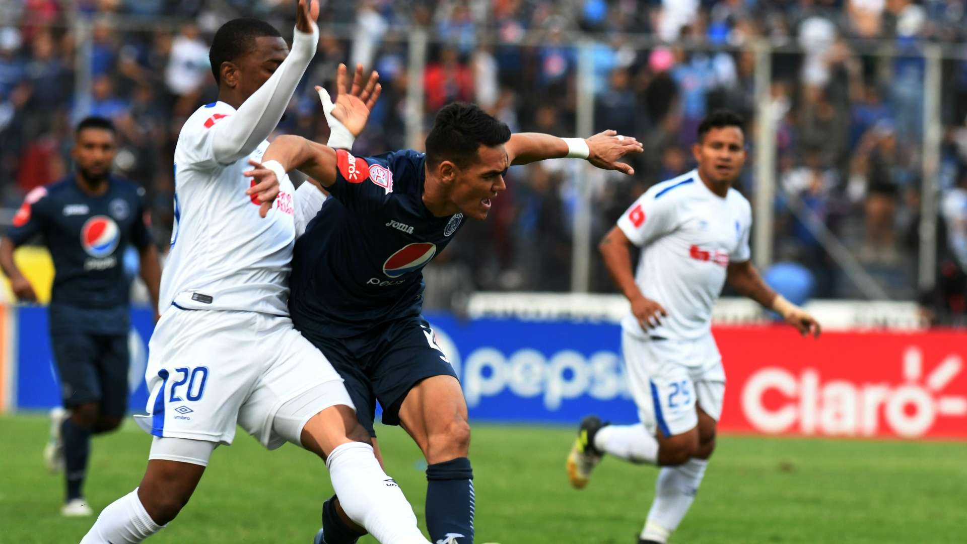 Motagua v Olimpia Honduran Apertura Tournament football final at the Nacional stadium in Tegucigalpa 16122018