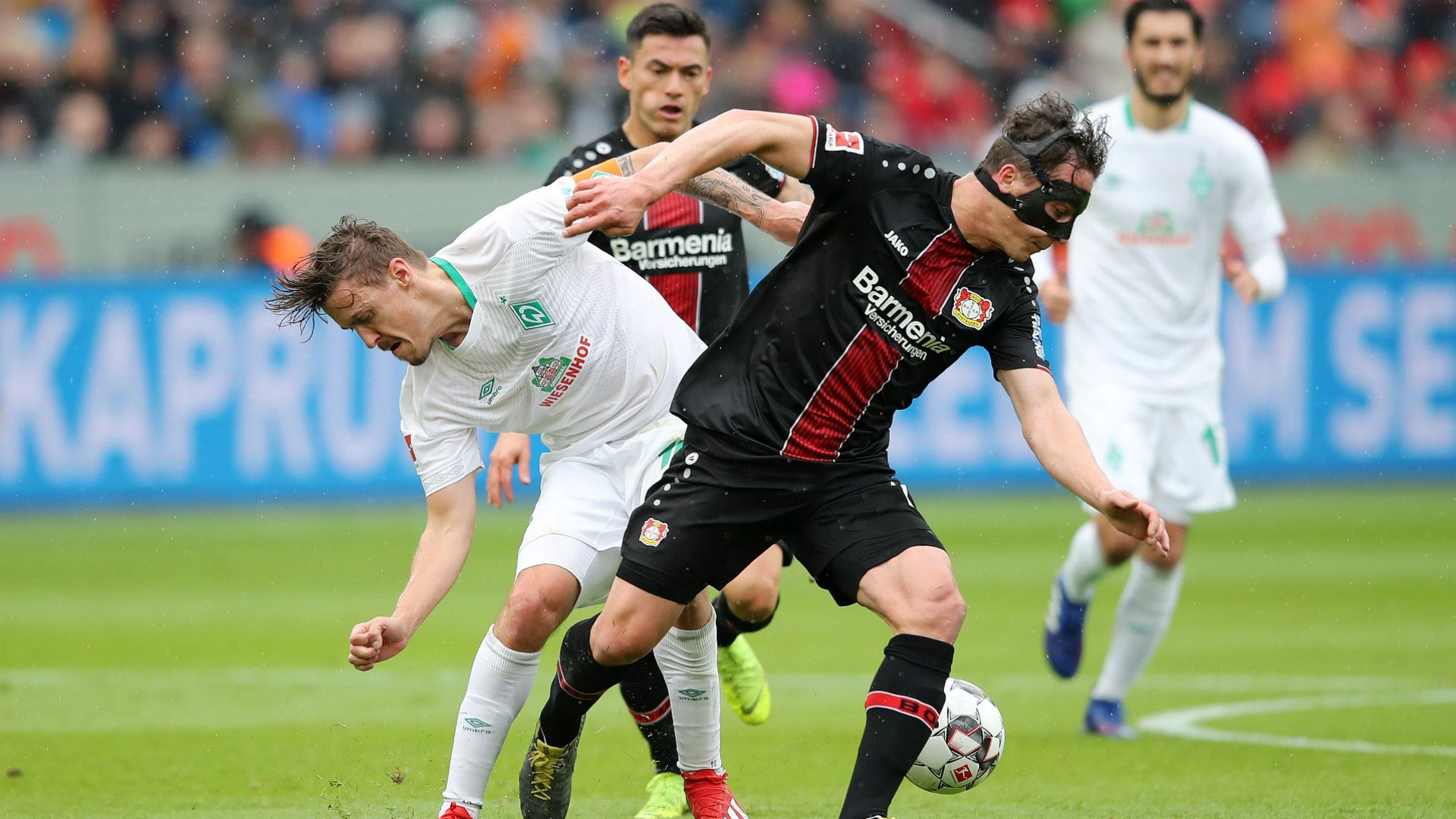 Julian Baumgartlinger Max Kruse Bayer Leverkusen Werder Bremen Bundesliga 17032019