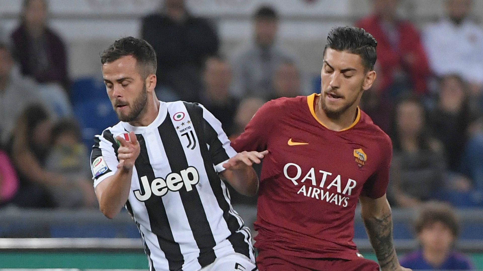 Miralem Pjanic, Lorenzo Pellegrini, Roma, Juventus, Serie A, 13052018