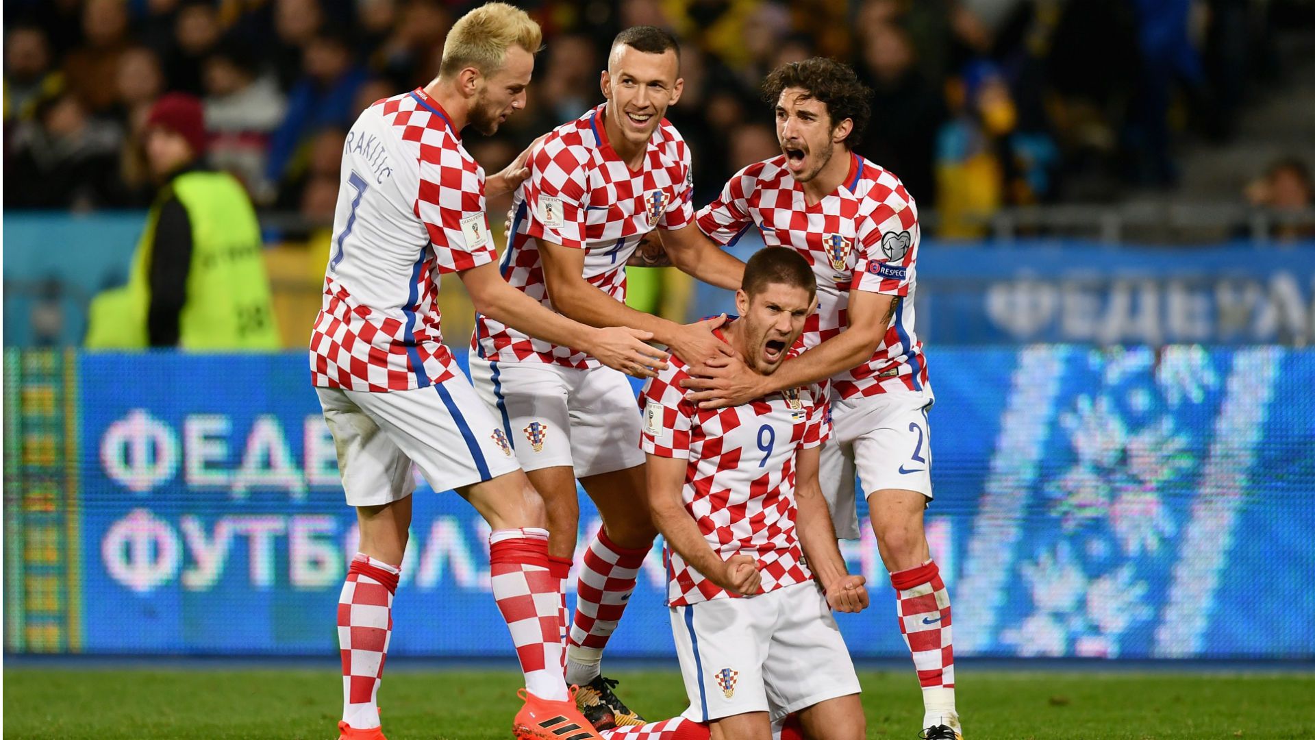 Ukraine Croatia Andrej Kramaric Ivan Rakitic Ivan Perisic Sime Vrsaljko