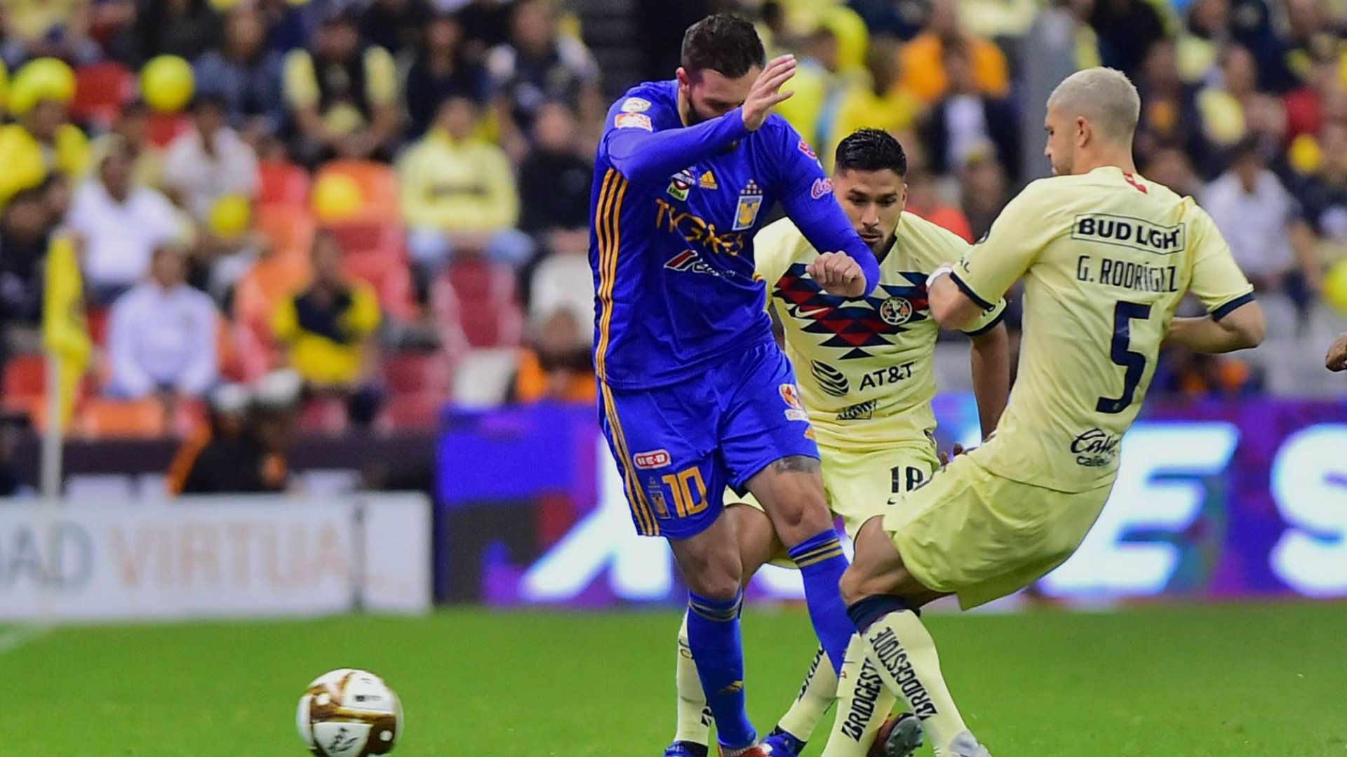 André Pierre Gignac Guido Rodríguez América vs Tigres Apertura 2019