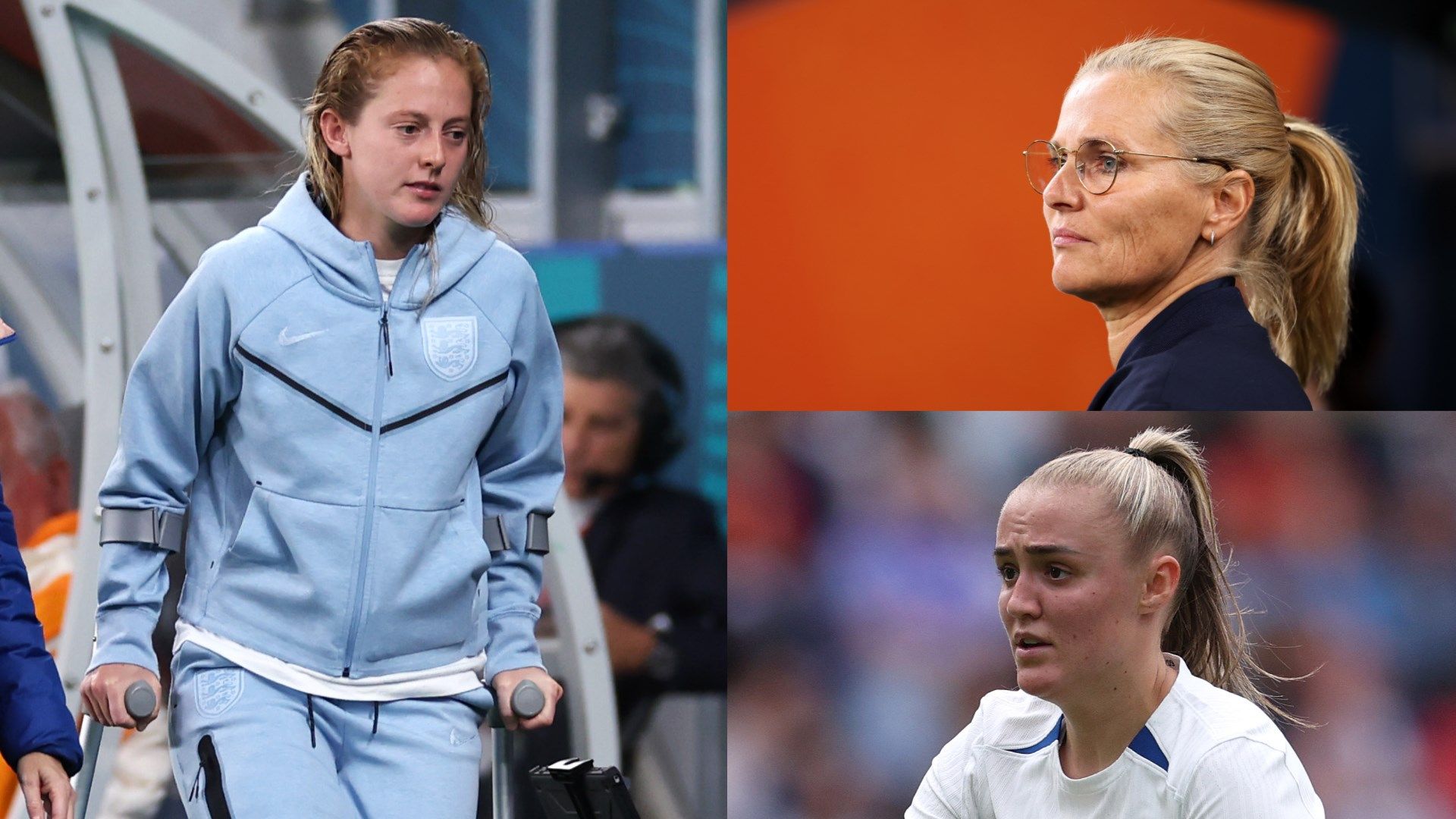 Keira Walsh Sarina Wiegman Georgia Stanway composite
