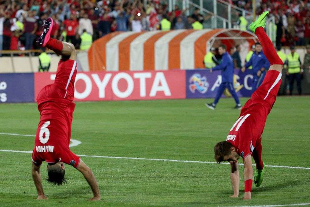 Mehdi Taremi of Persepolis celebrates