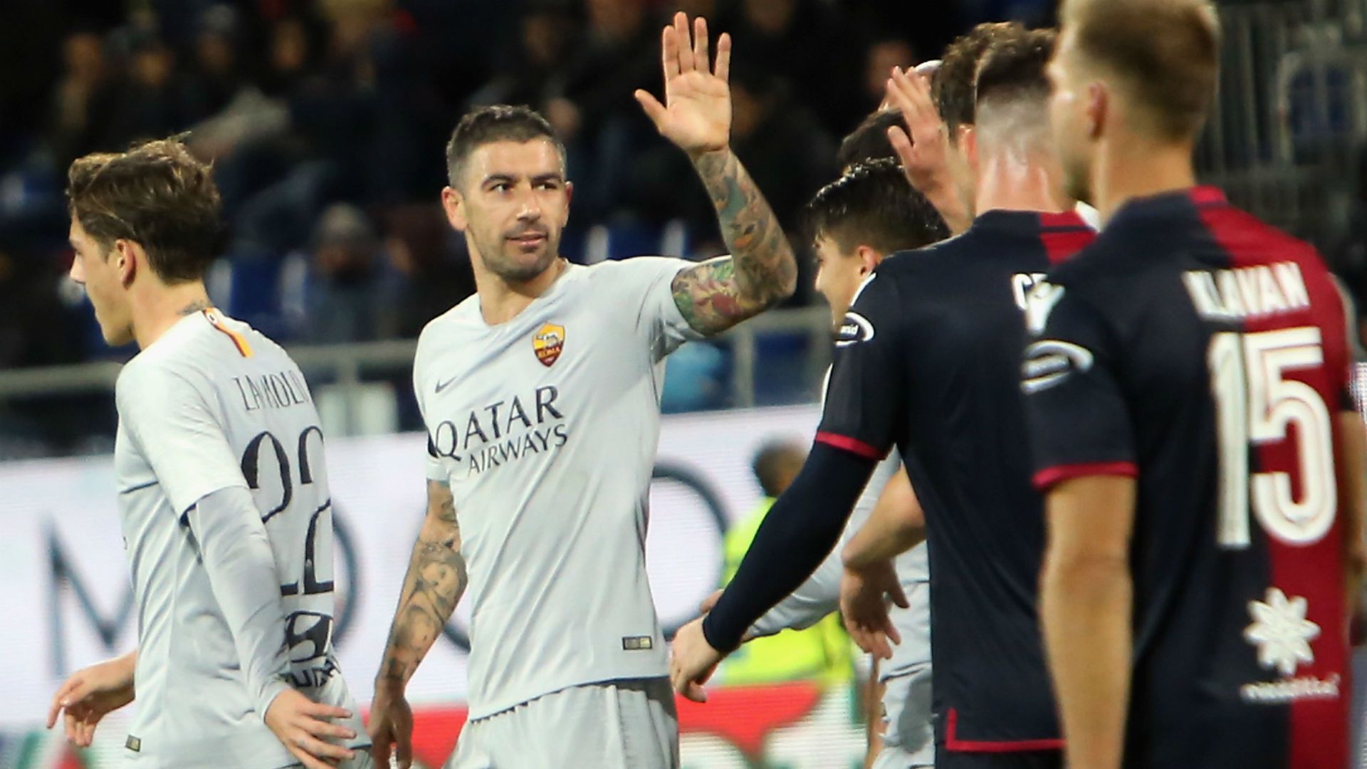 Kolarov Cagliari Roma Serie A