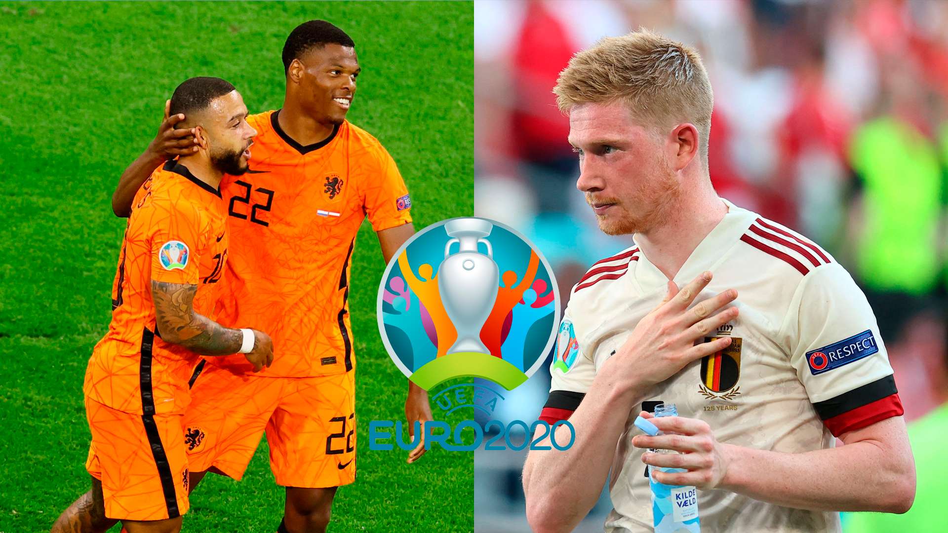 Niederlande Belgien uefa euro 2020 2021 kevin de bruyne dumfries memphis depay