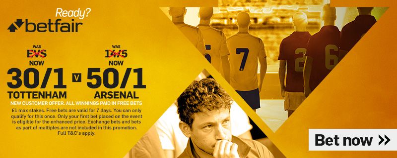 GFX TOTTENHAM V ARSENAL BETFAIR ENHANCED