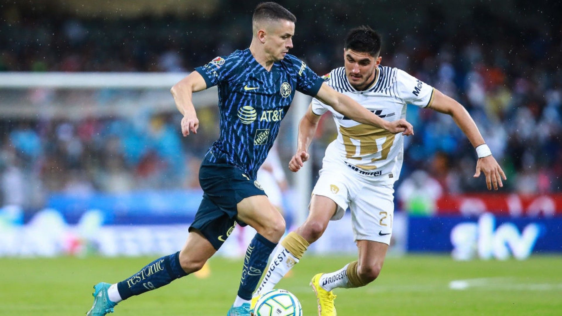 Álvaro Fidalgo Gustavo Del Prete Pumas América Apertura 2022