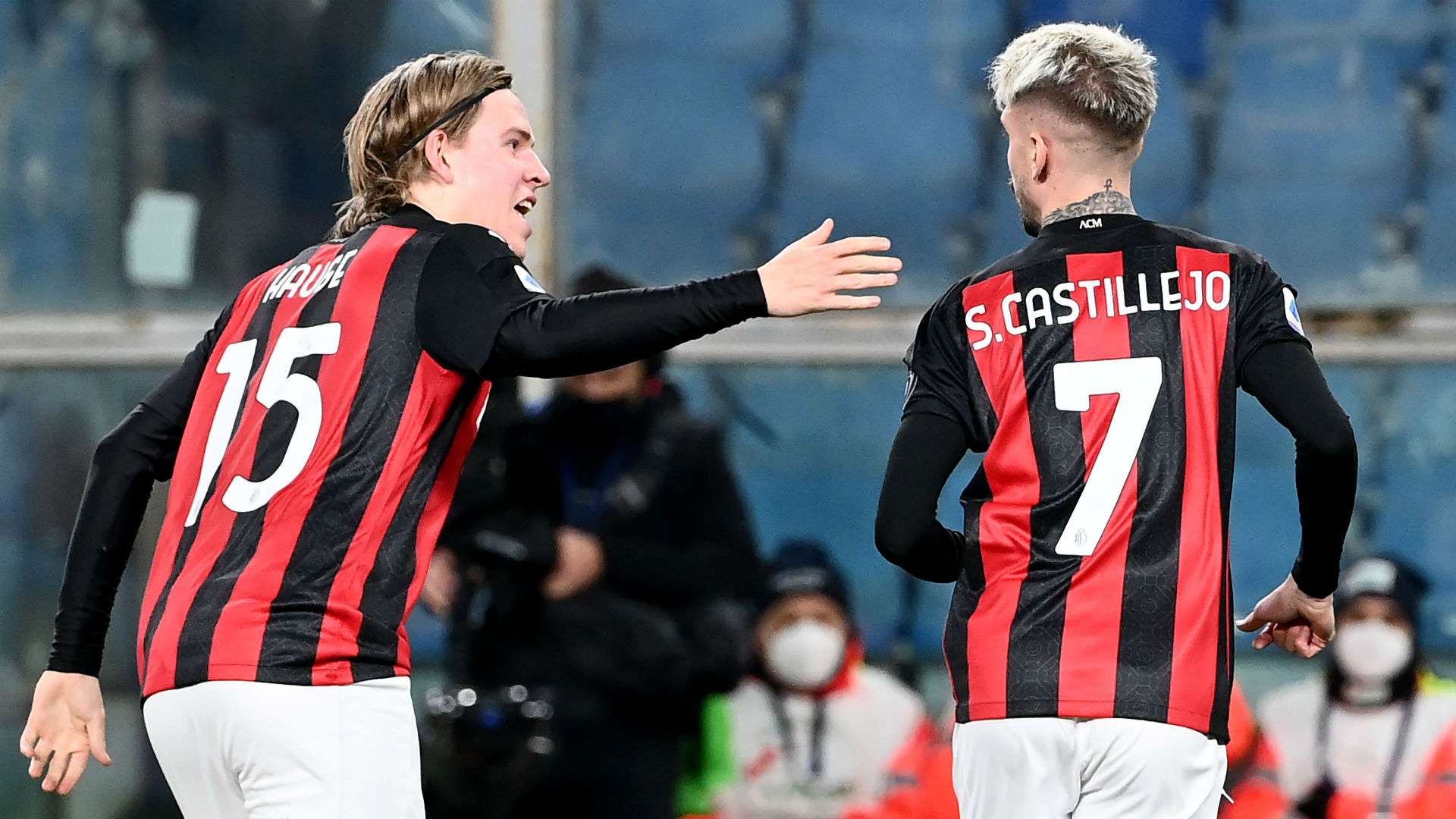 Castillejo Hauge Sampdoria Milan Serie A