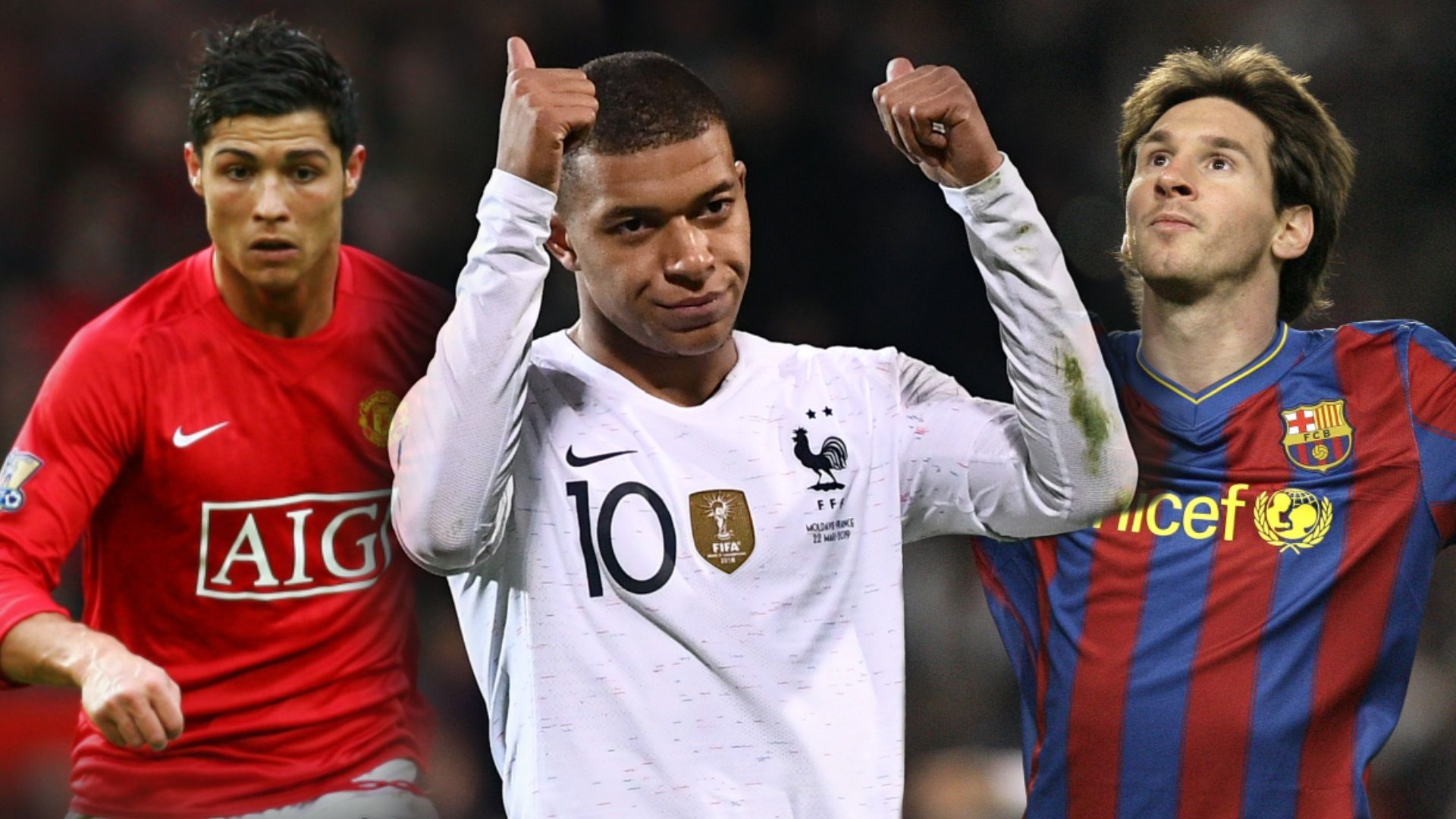 GFX Cristiano Ronaldo Mbappe Messi