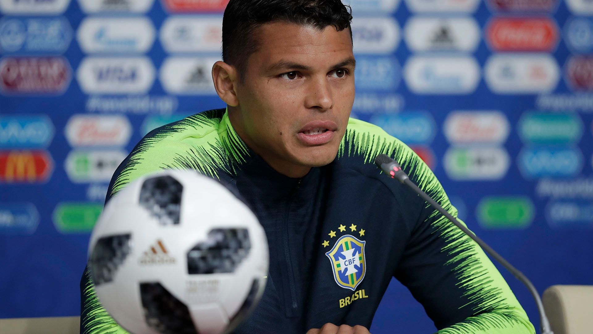 Thiago Silva Brasil coletiva Copa do Mundo 21 06 18