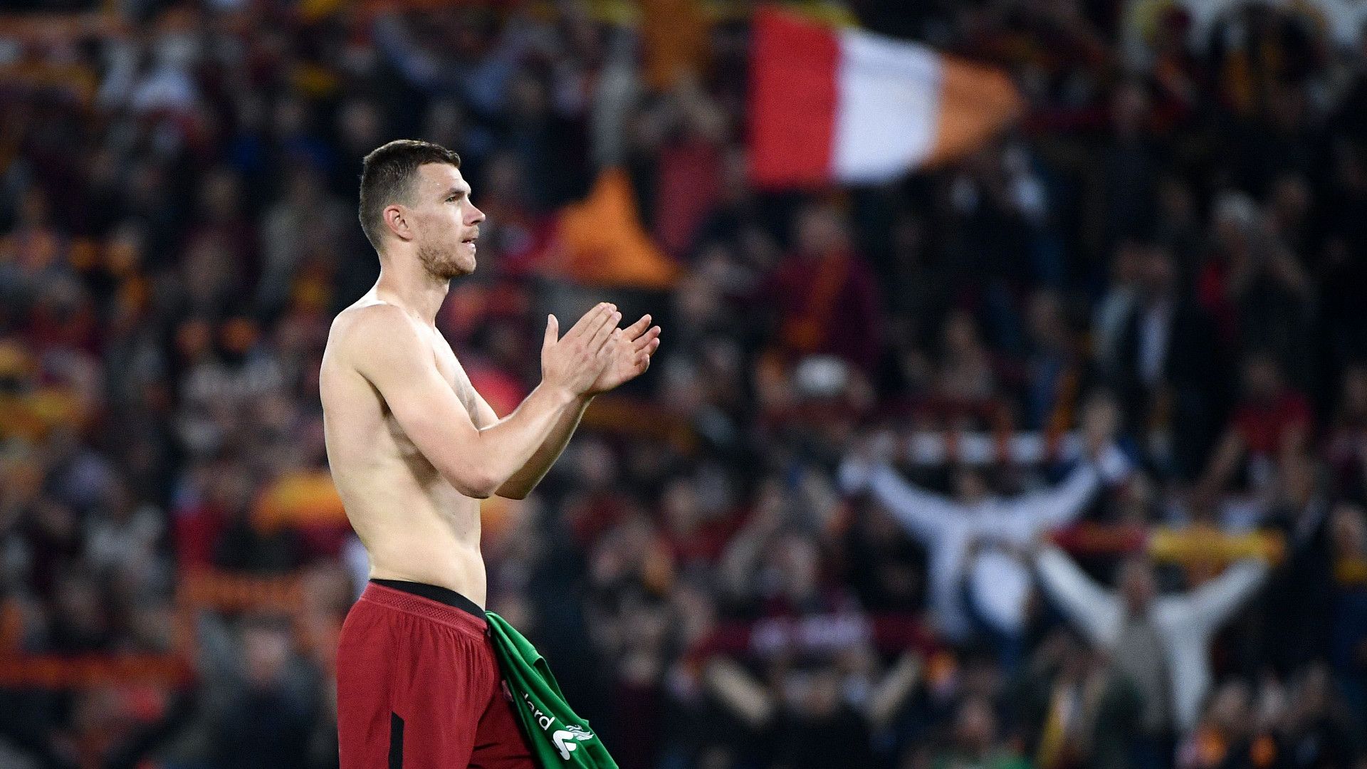 Edin Dzeko Roma Liverpool 2019