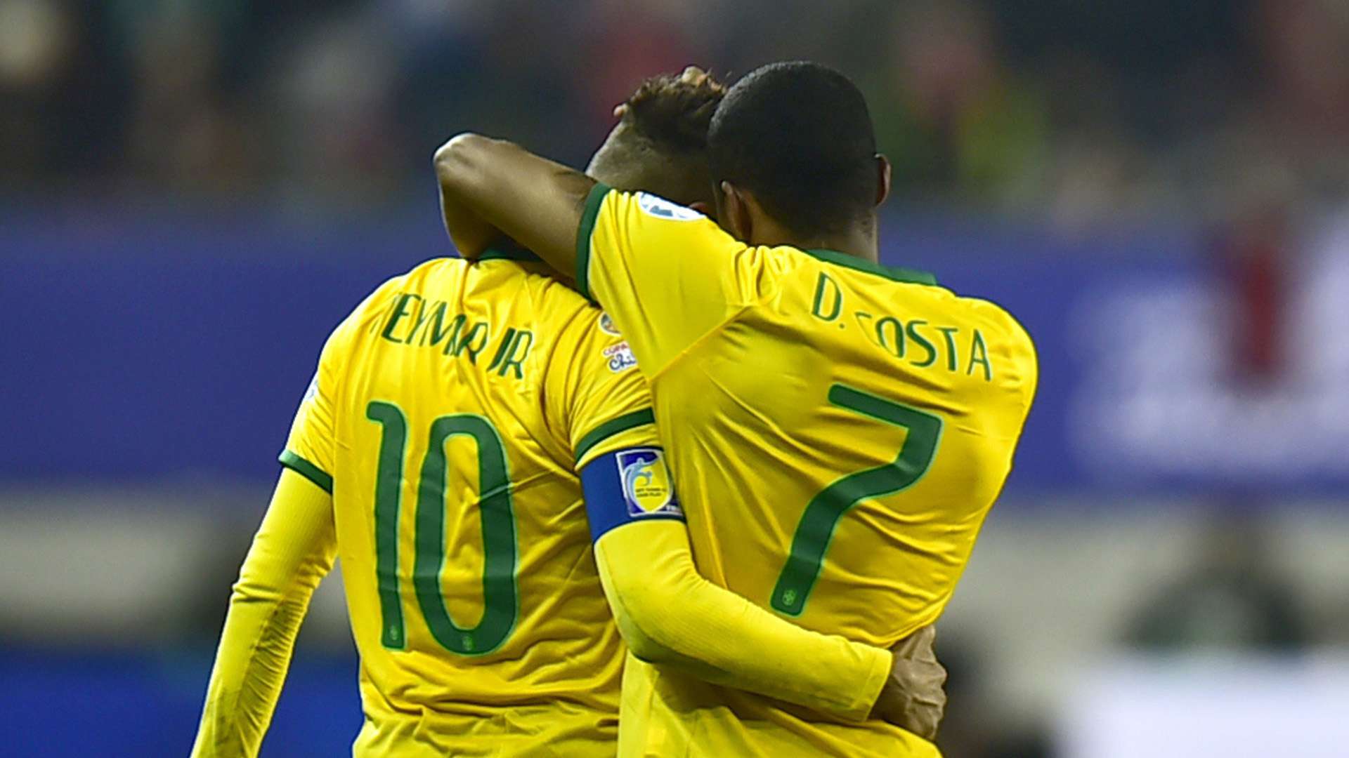 Neymar Douglas Costa Brazil Copa America 14062015
