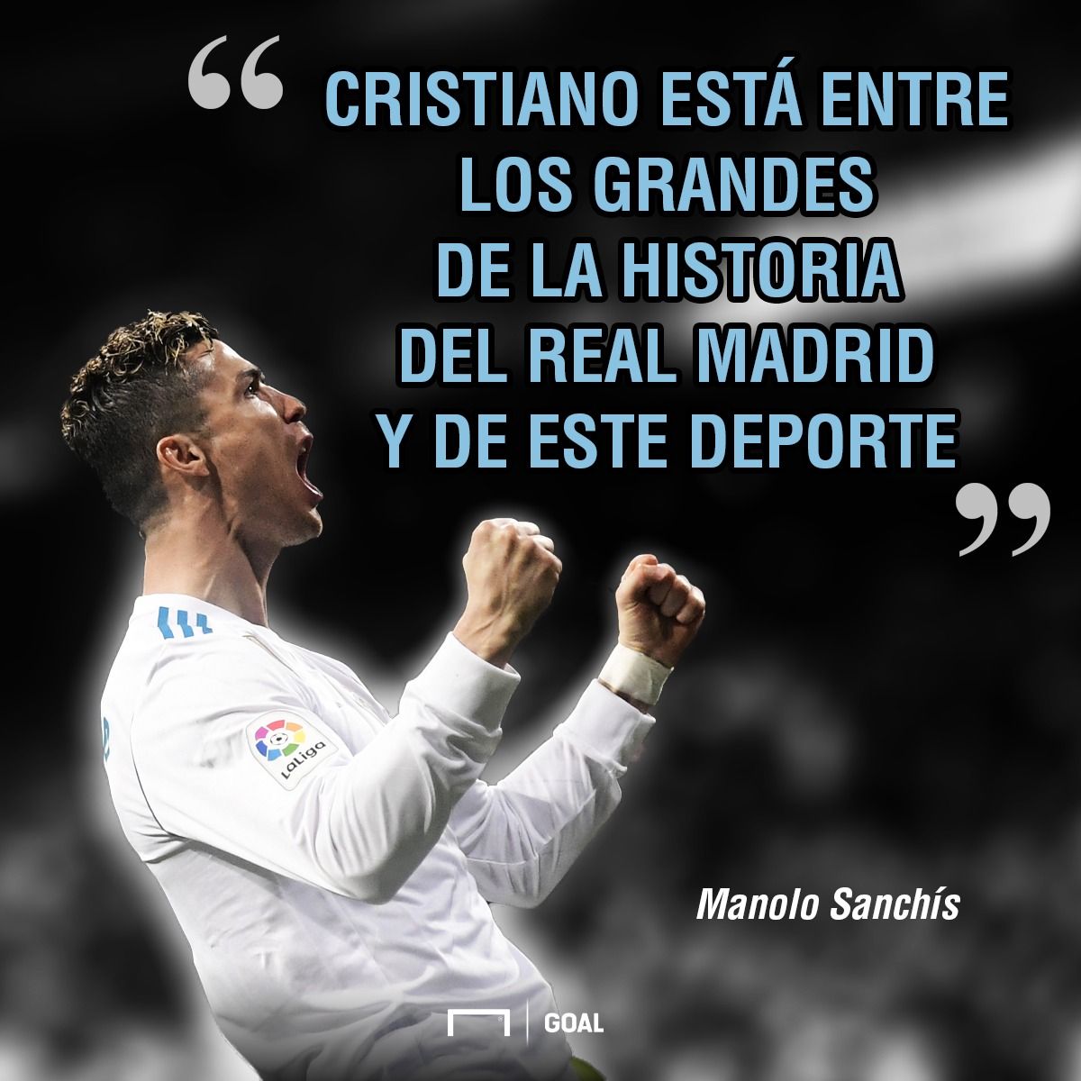GFX Info Sanchis quote about Cristiano Ronaldo