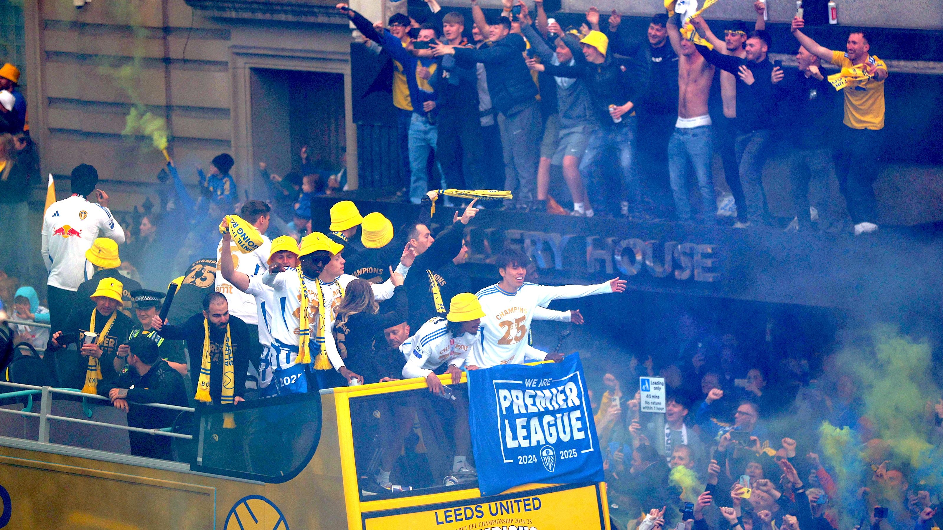 Leeds Championship celebration