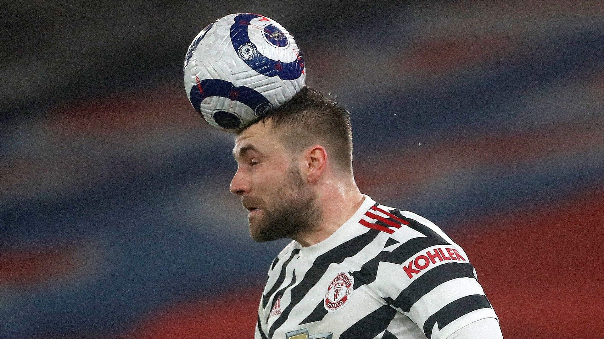 Luke Shaw header Man Utd 2020-21