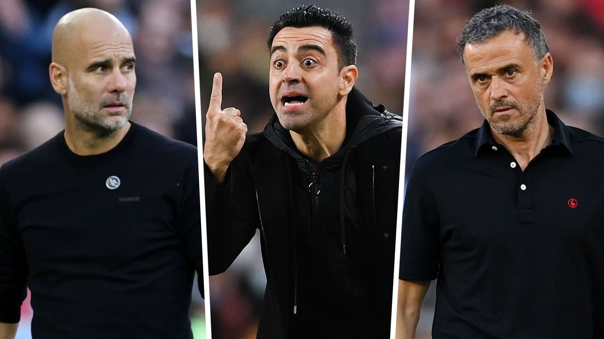 Pep Guardiola Xavi Luis Enrique