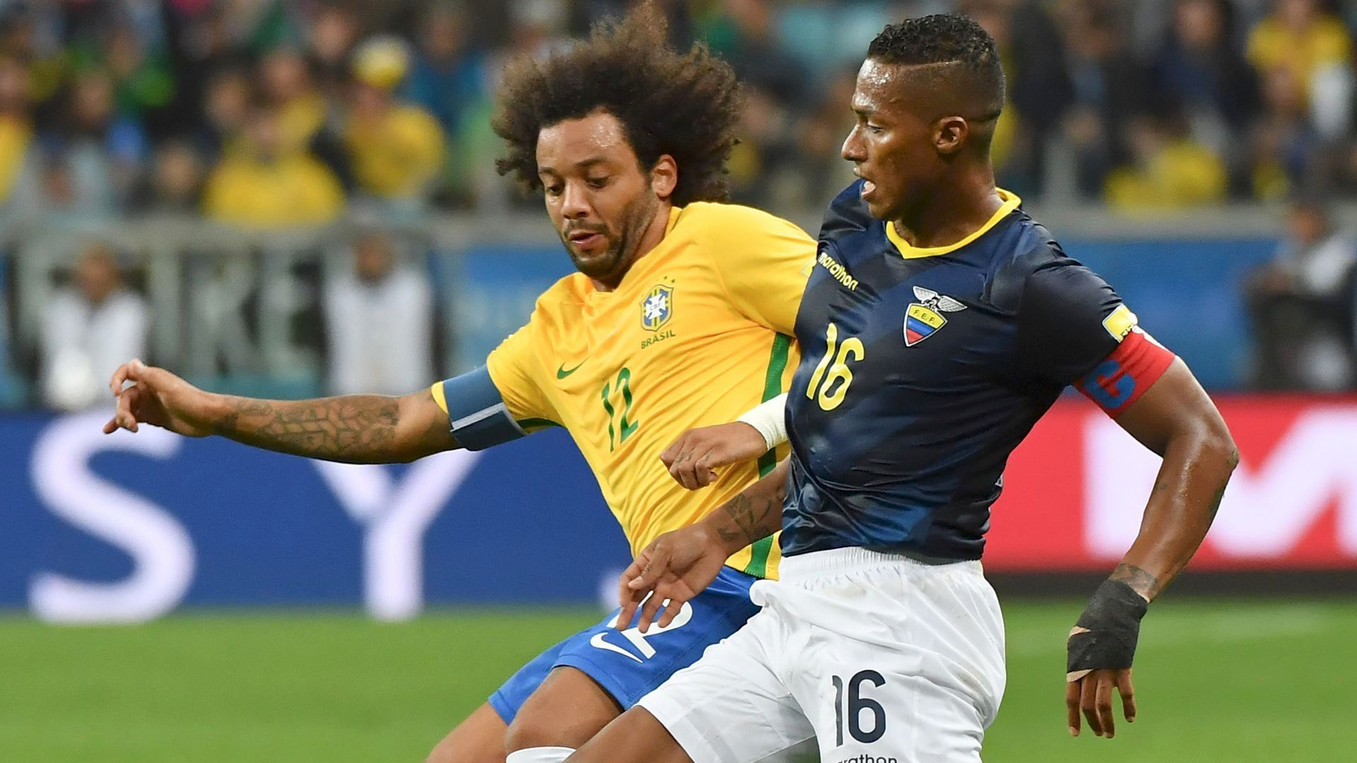 Antonio Valencia Marcelo Brazil Ecuador Eliminatorias 2018 31082017