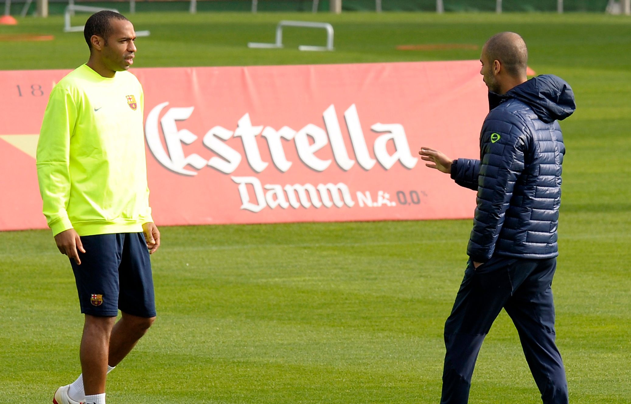 Theirry Henry & Pep Guardiola