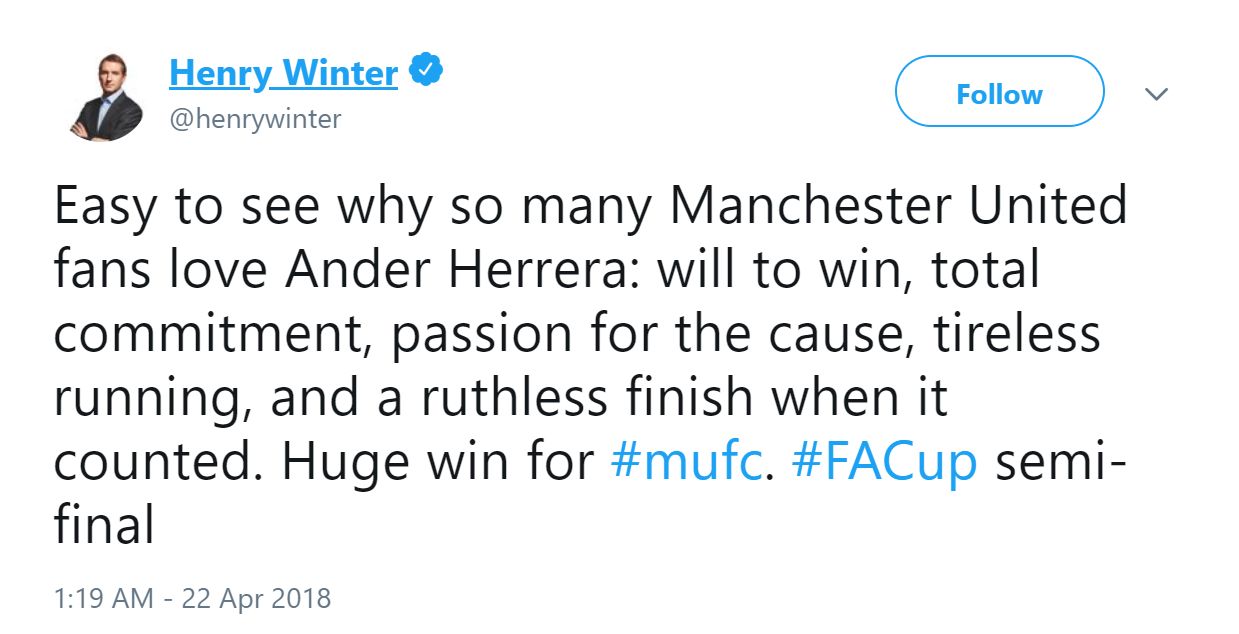 Manchester United Tottenham FA Cup Reactions