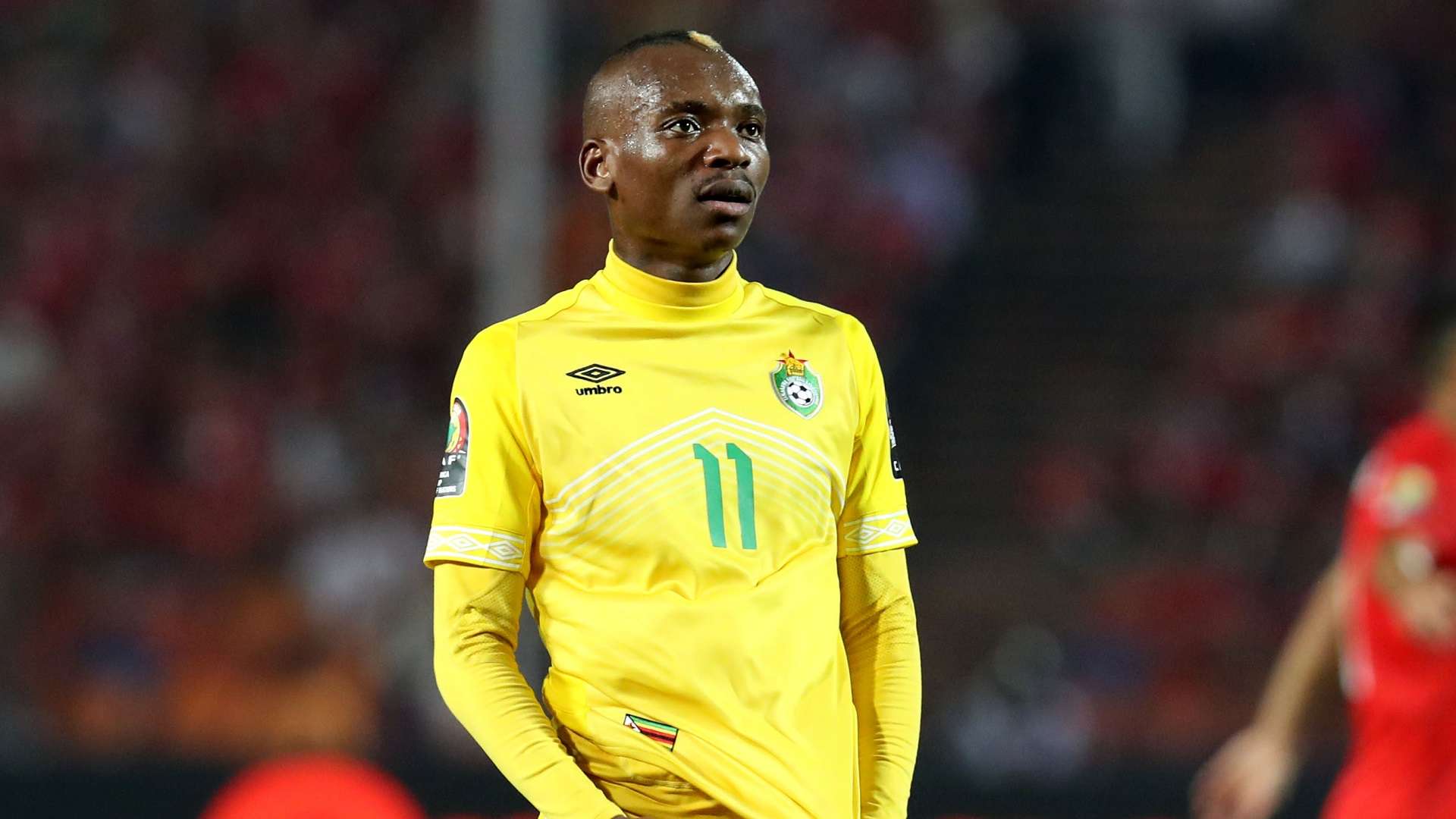 Khama Billiat of Zimbabwe during the 2019 Africa Cup of Nations