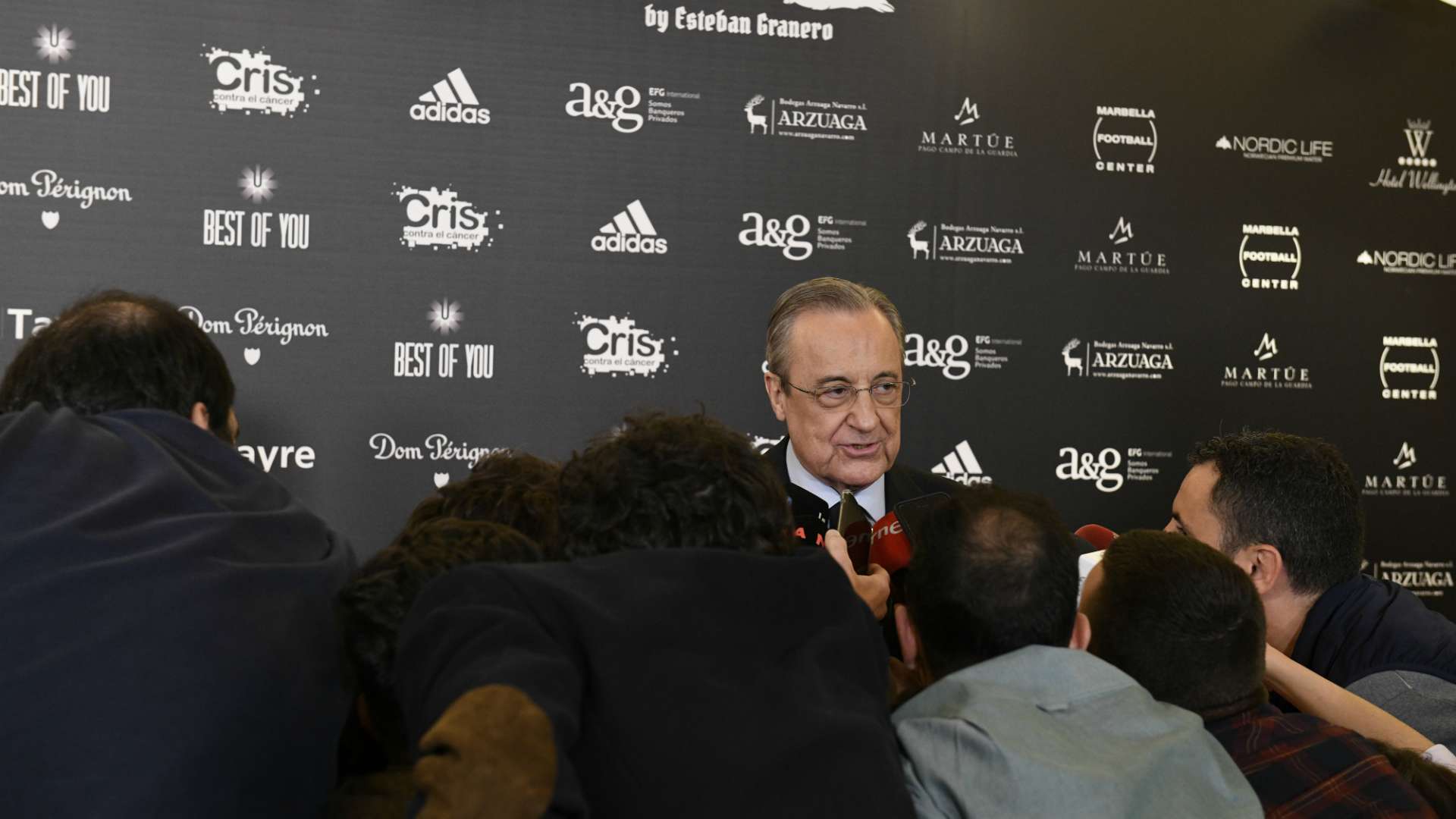 Florentino Perez during the event Cena Pirata by Esteban Granero