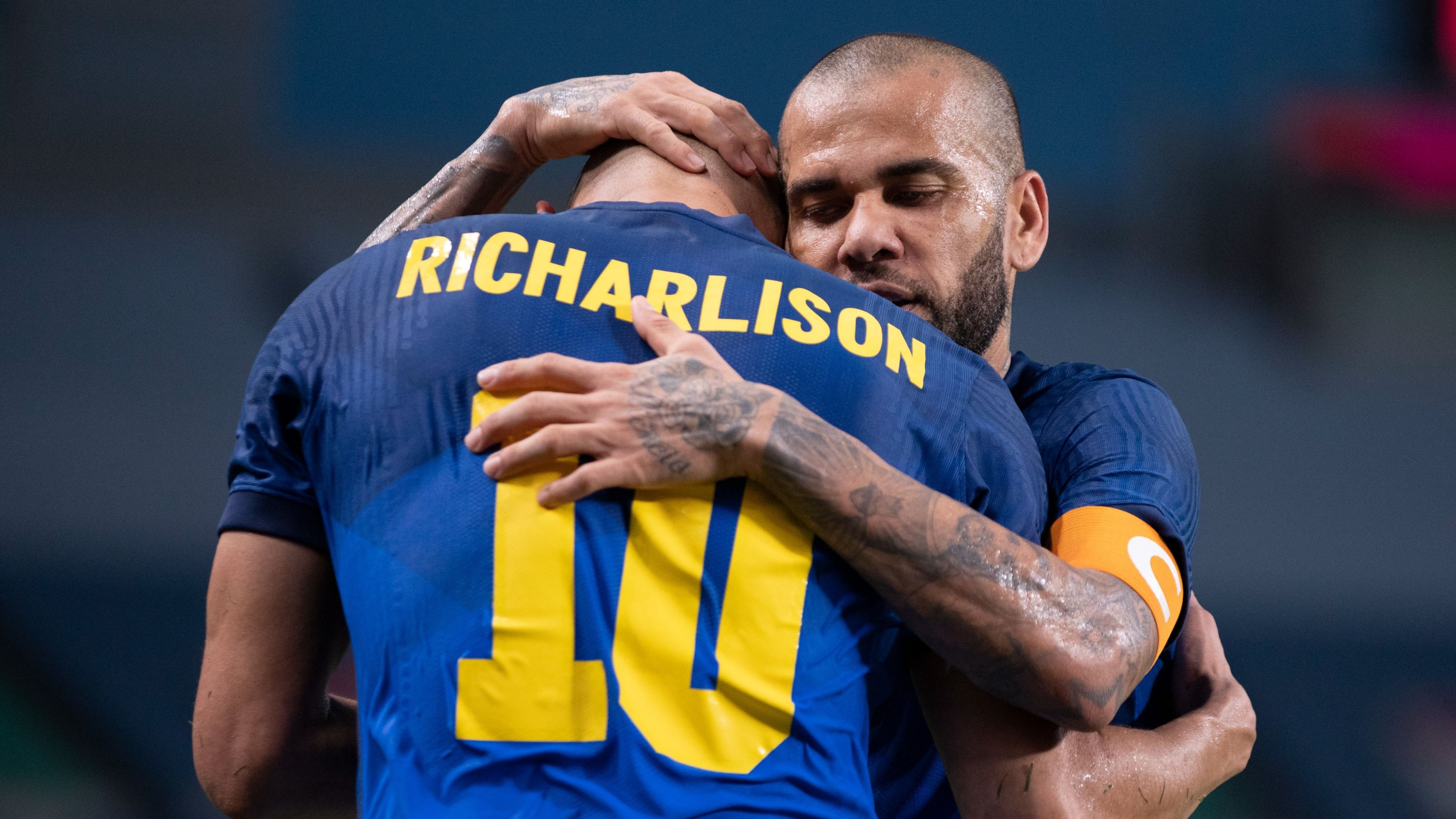 Richarlison e Dani Alves - Arábia Saudita 1 x 3 Brasil - Olimpíadas - Tóquio 2020 - Olympics 2021