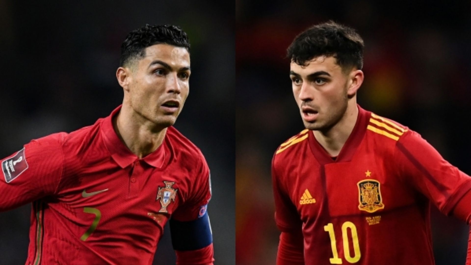 Cristiano Ronaldo Portugal Pedri Spain
