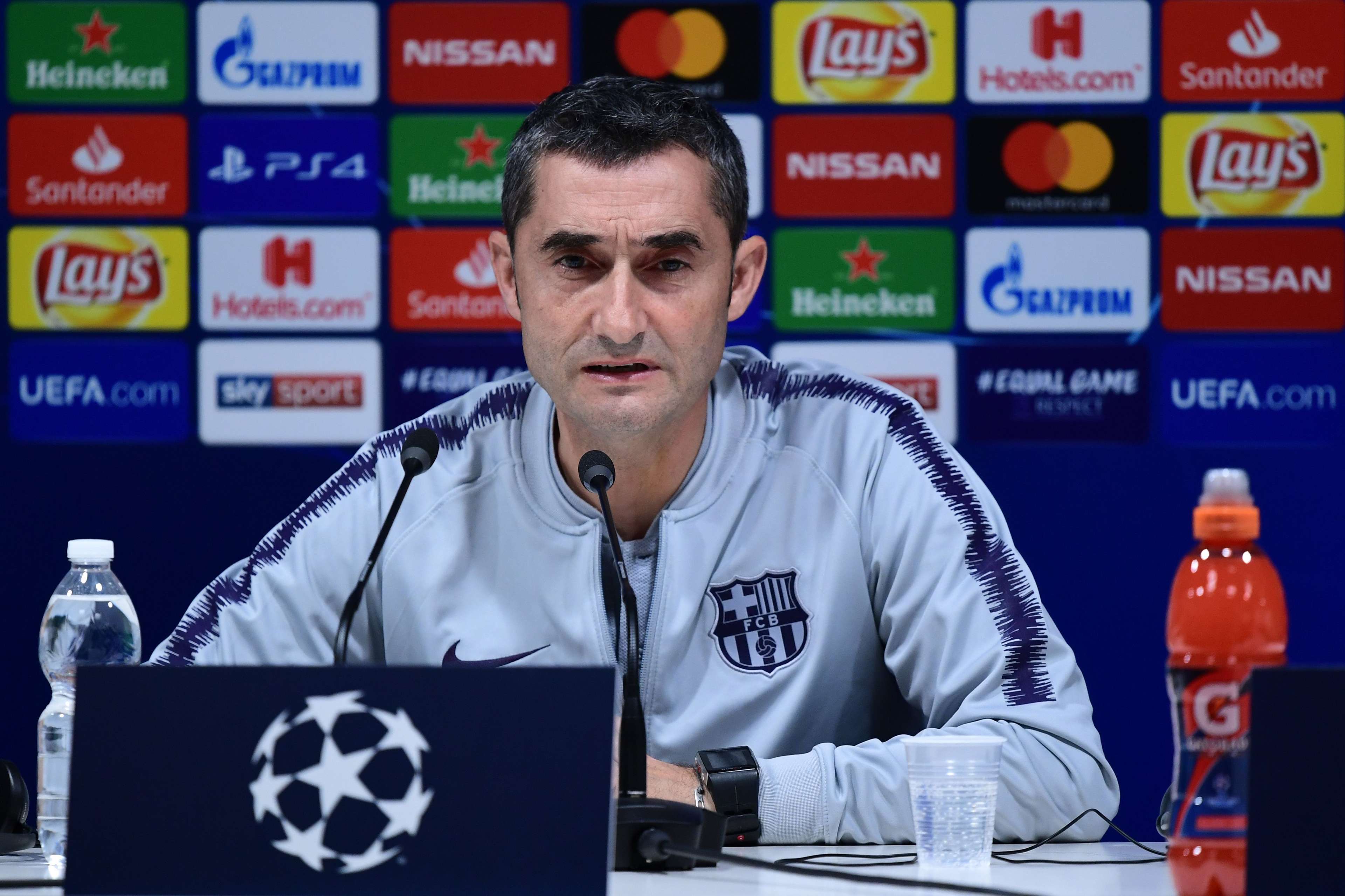 ERNESTO VALVERDE BARCELONA INTER CHAMPIONS LEAGUE