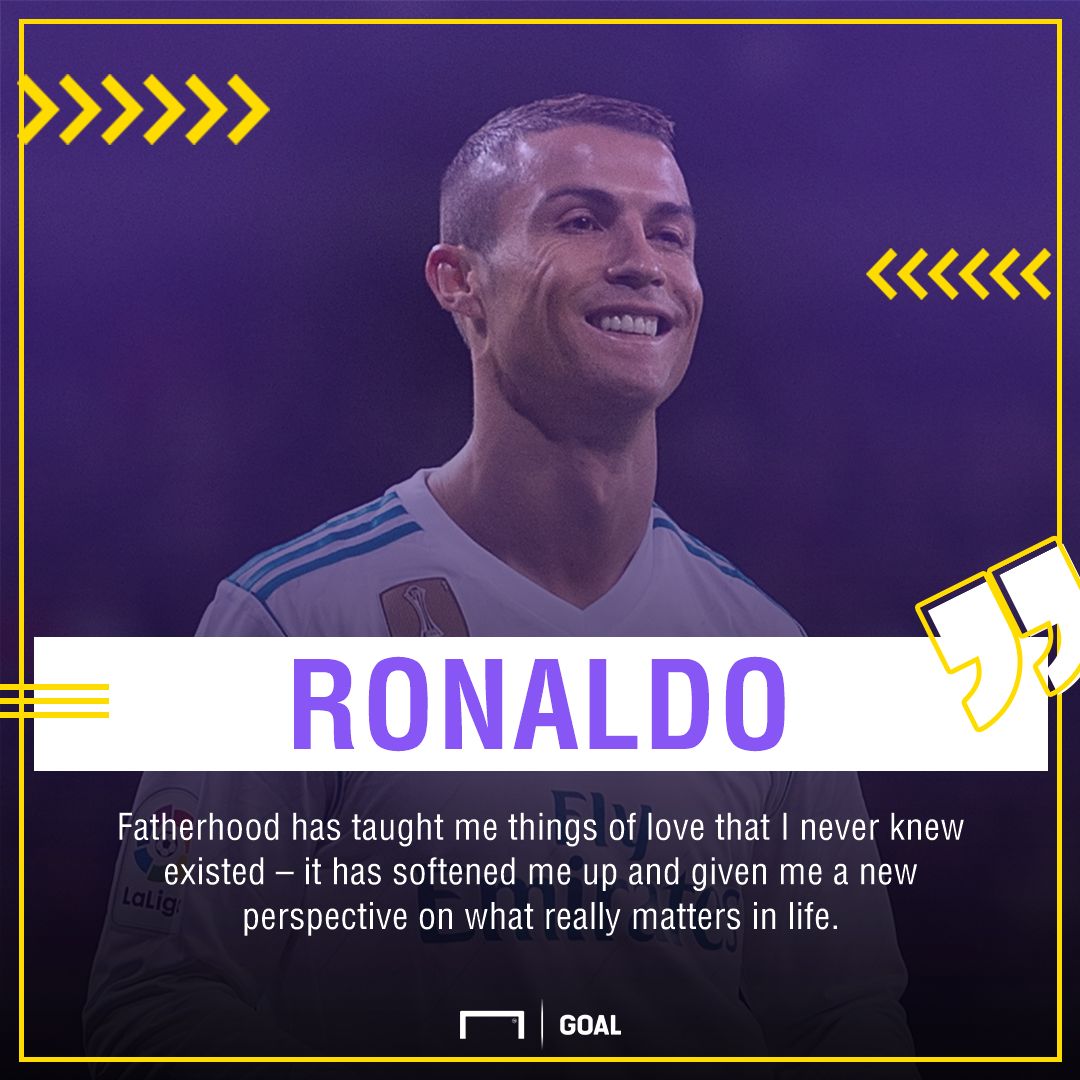 Ronaldo on fatherhood GFX