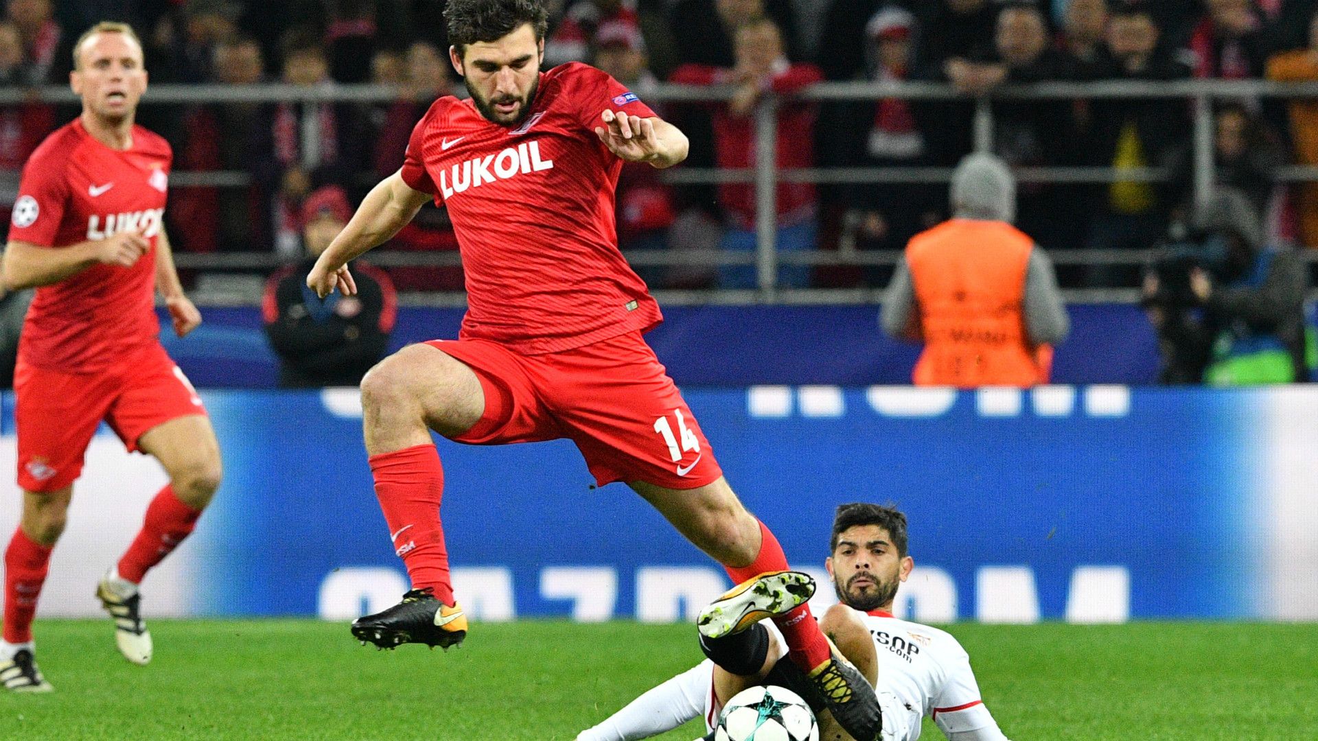 EVER BANEGA SPARTAK MOSCU SEVILLA CHAMPIONS LEAGUE