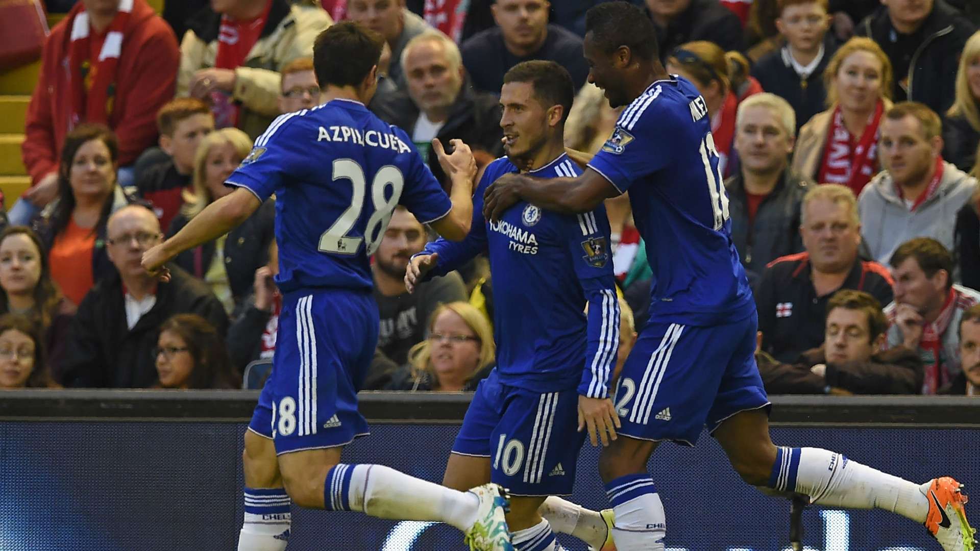 Azpilicueta Hazard Obi Mikel Chelsea