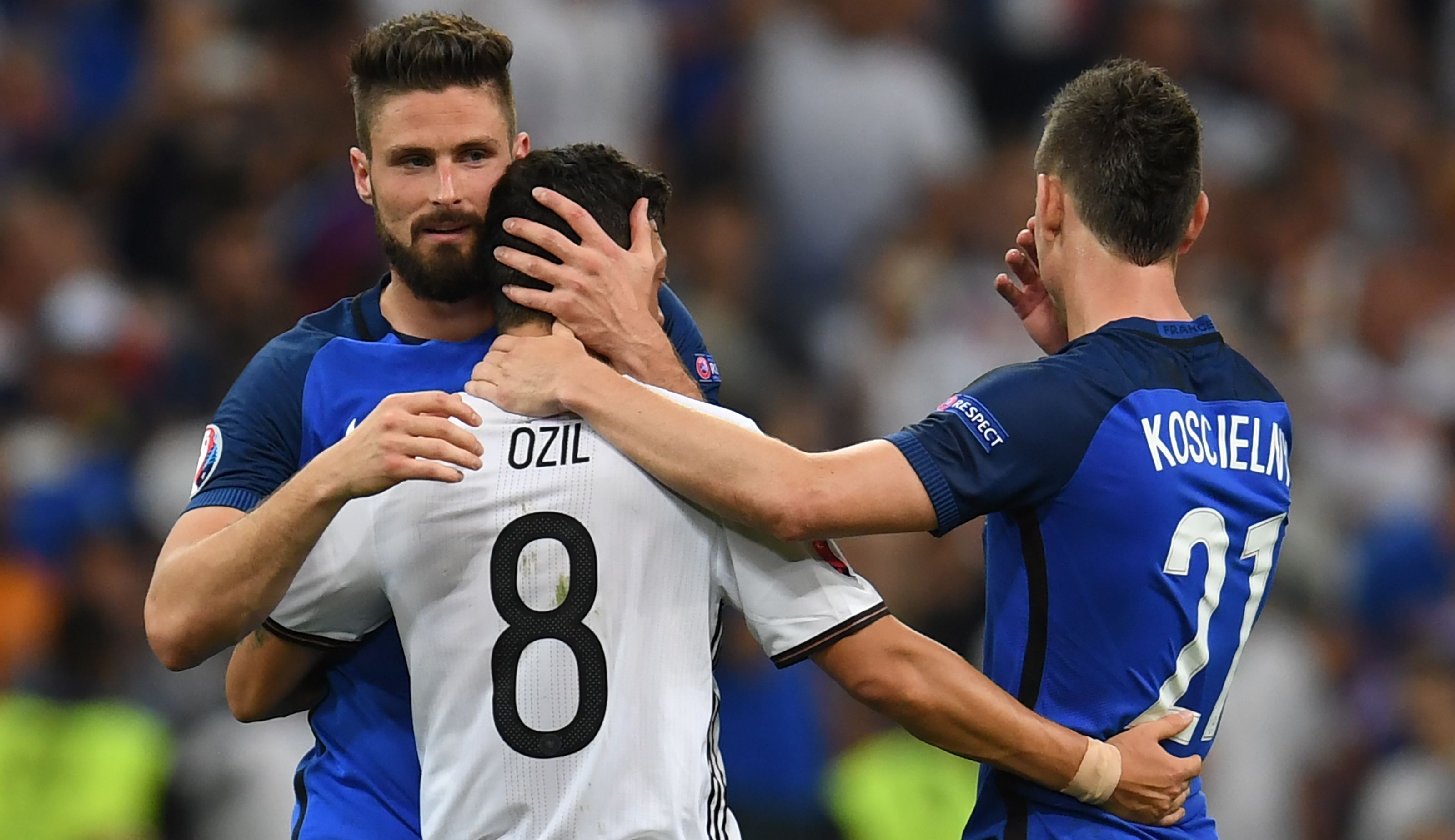 Giroud, Ozil, Koscielny