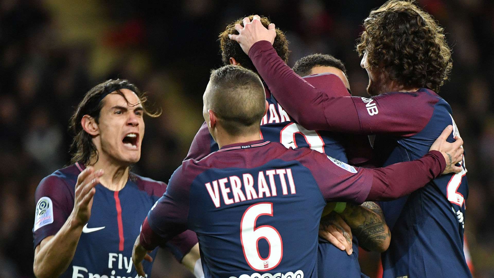 Neymar Monaco PSG Ligue 1 26112017