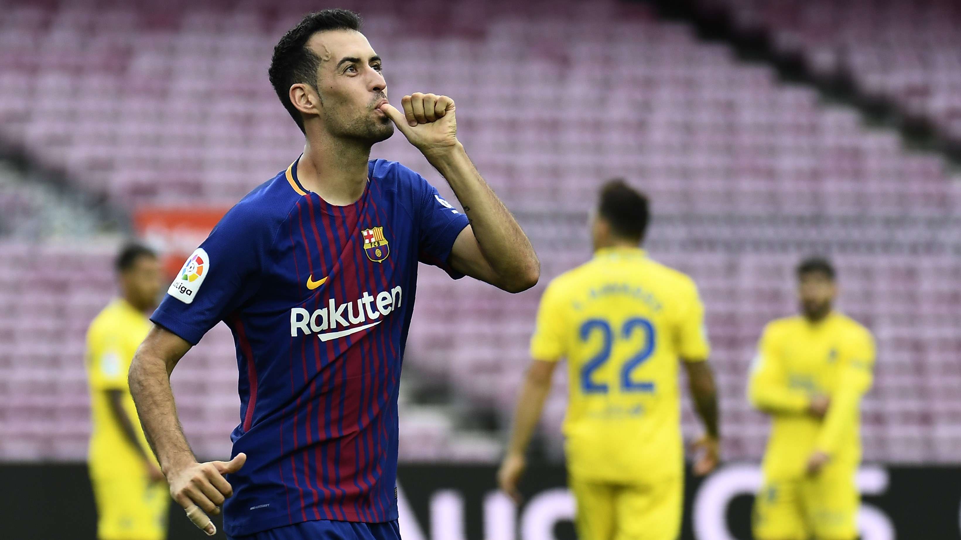 Sergio Busquets Barcelona Las Palmas LaLiga 01102017