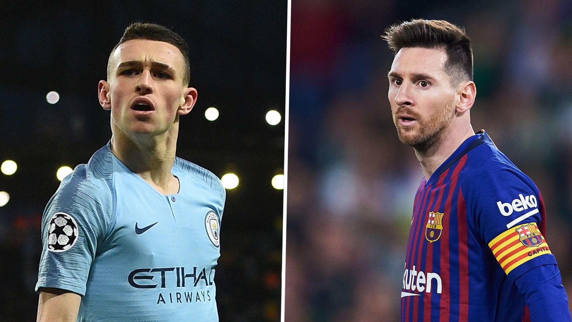 Phil Foden, Lionel Messi