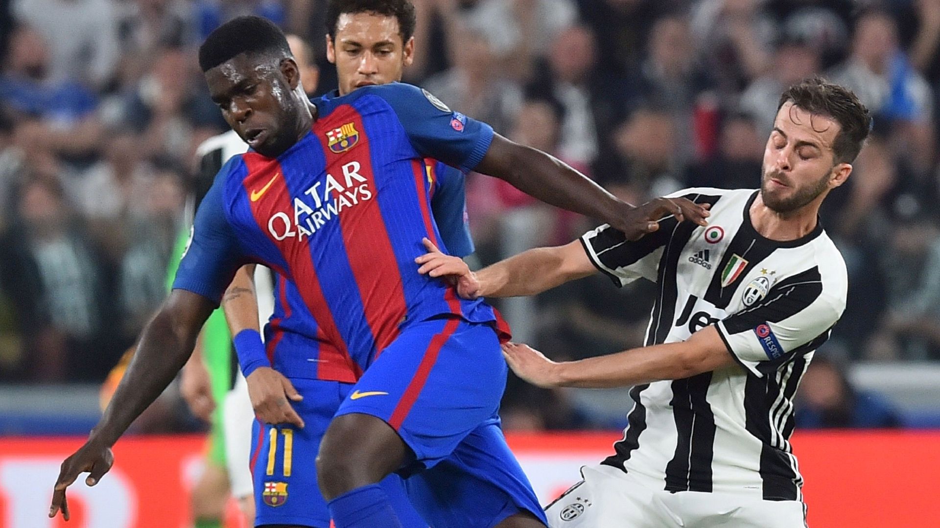Samuel Umtiti Miralem Pjanic Juventus Barcelona UCL 11042017