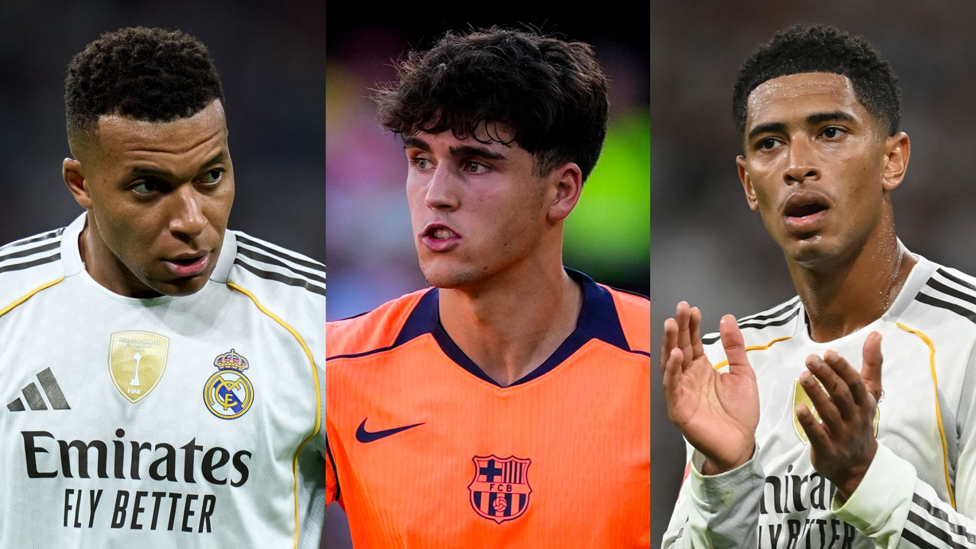 GFX Kylian Mbappe Pau Cubarsi Jude Bellingham