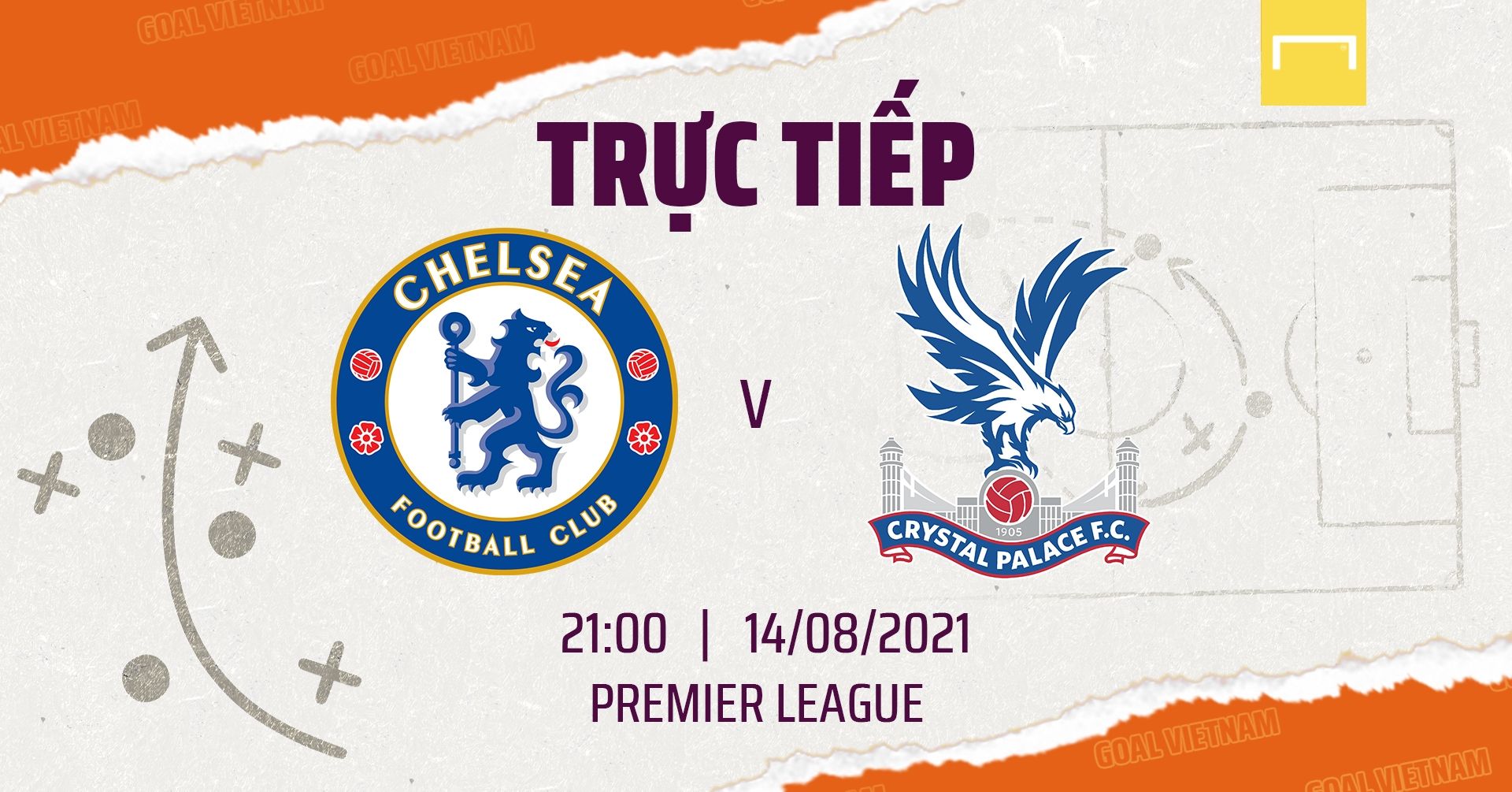 Live Chelsea vs Crystal Palace 2021/22 Premier League GFX