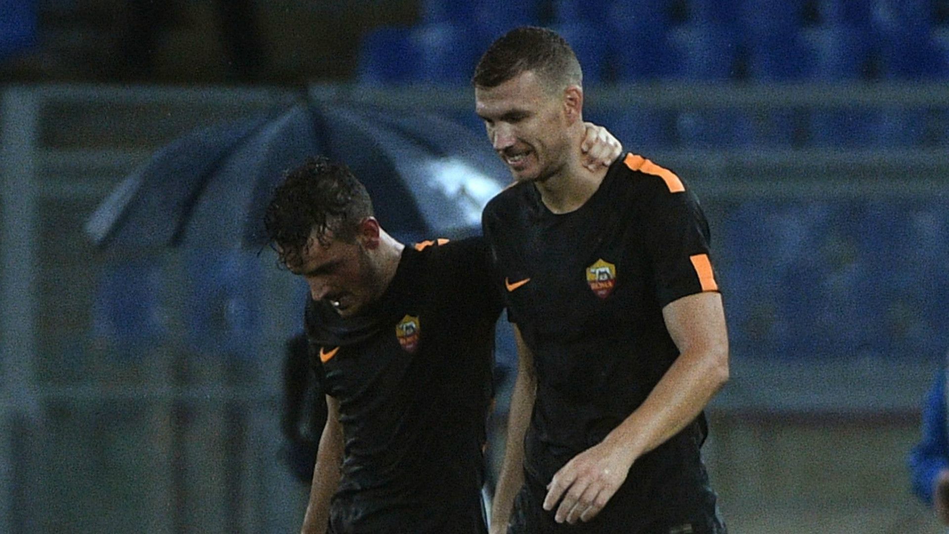 Alessandro Florenzi, Edin Dzeko, Roma, Serie A, 16092017