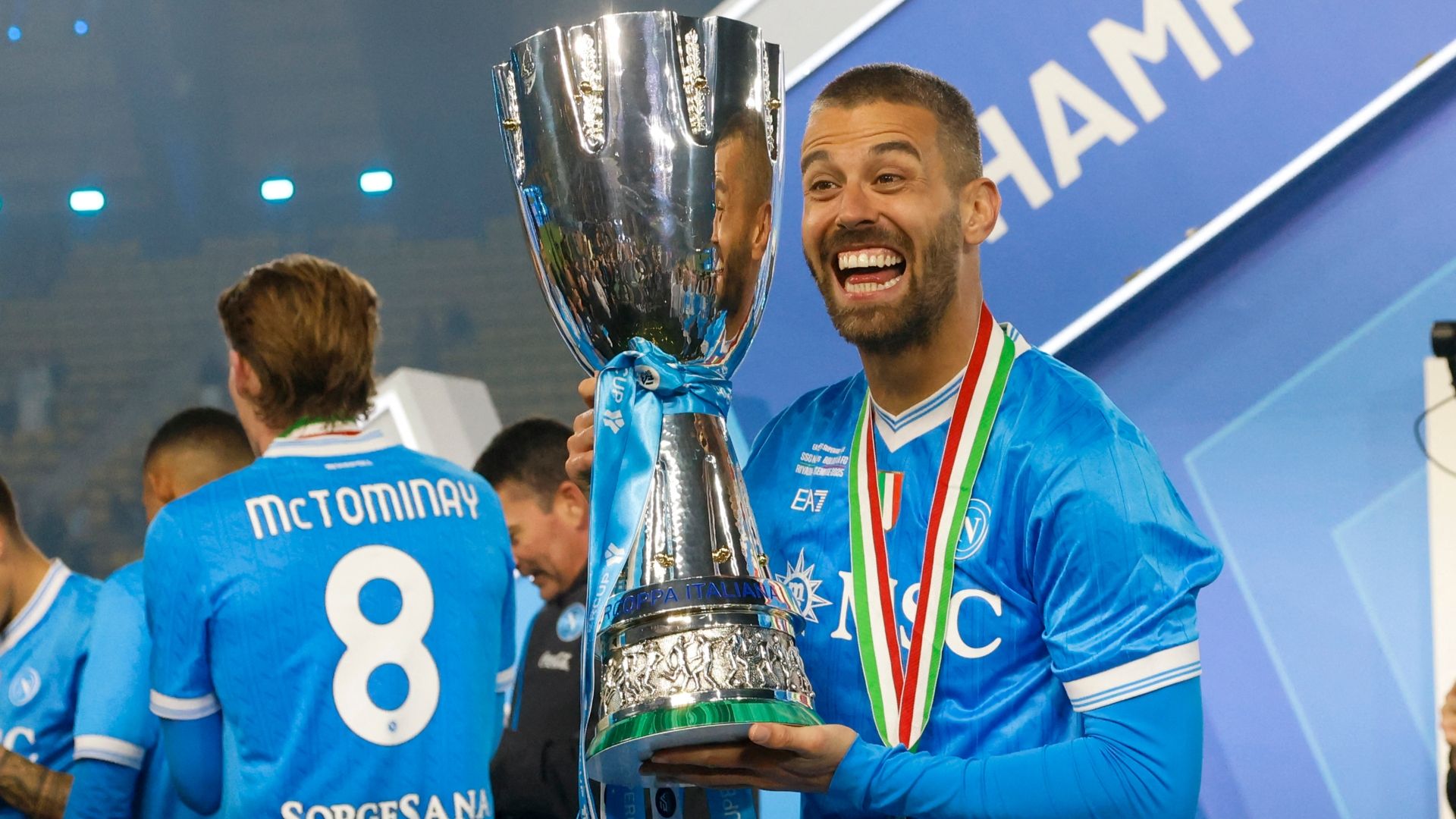 Leonardo Spinazzola Napoli Supercoppa Italiana 2025-2026
